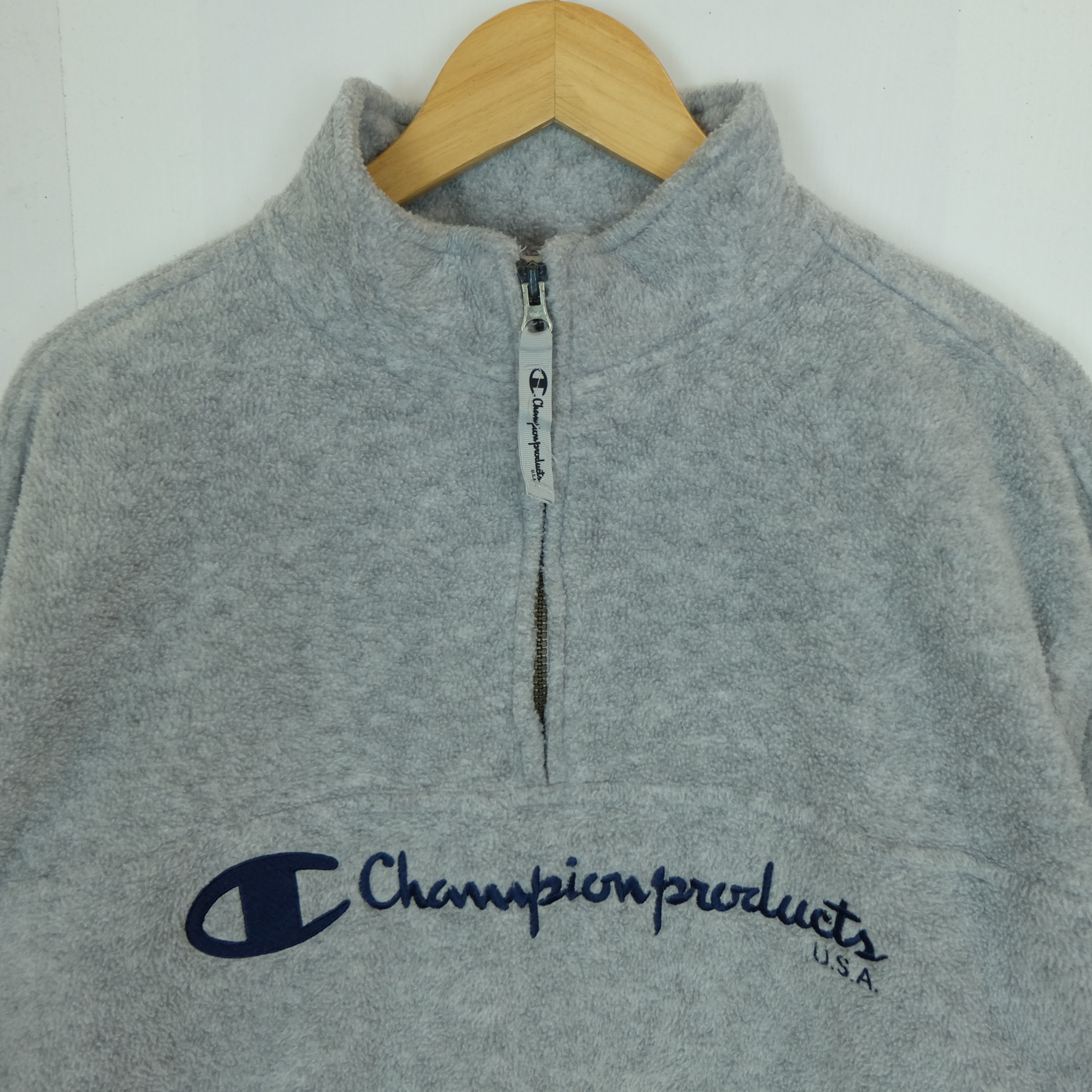 Champion CHAMPION Big Spell Out Logo Polartec Fleece Sweatshirt Size US M / EU 48-50 / 2 - 3 Thumbnail