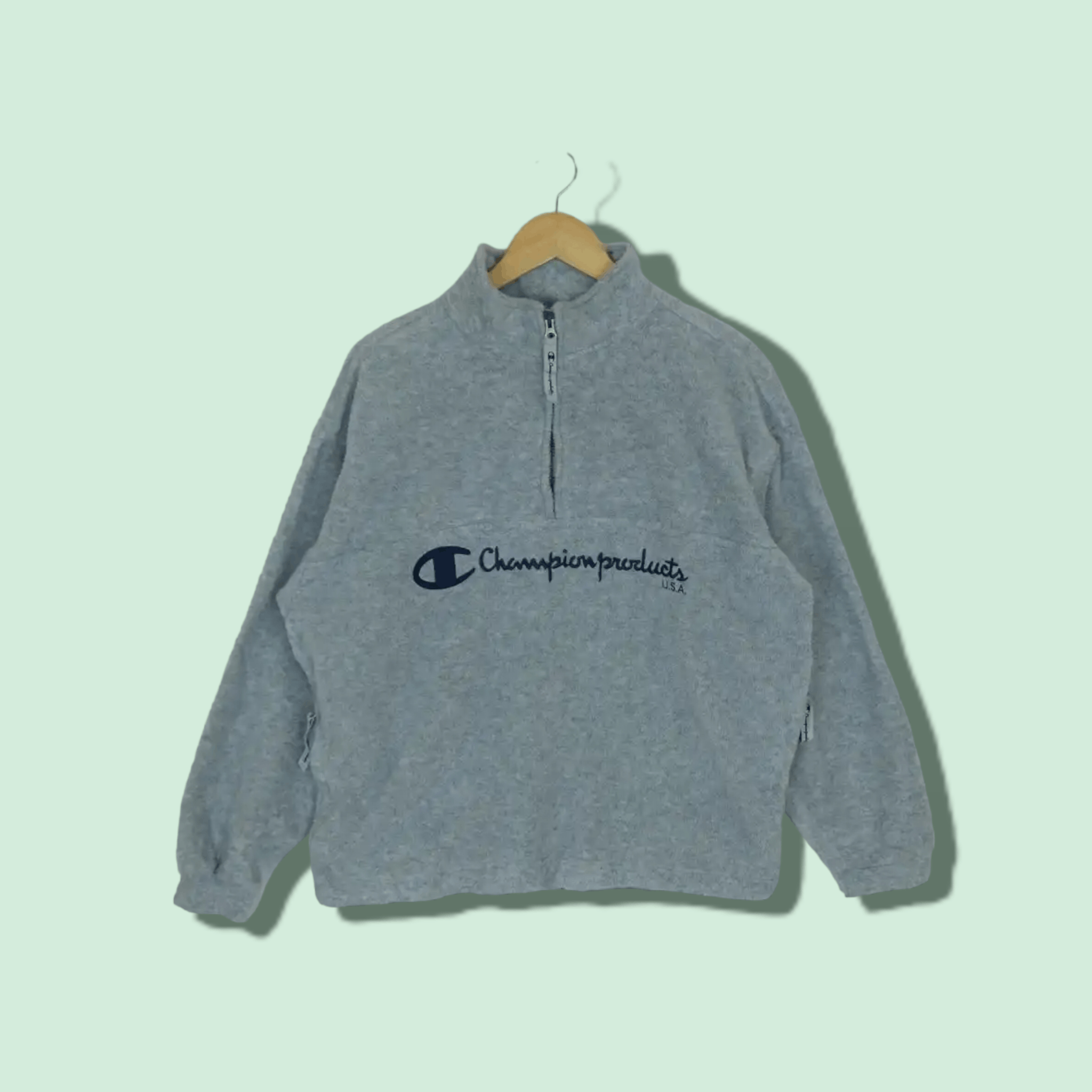 Champion CHAMPION Big Spell Out Logo Polartec Fleece Sweatshirt Size US M / EU 48-50 / 2 - 1 Thumbnail