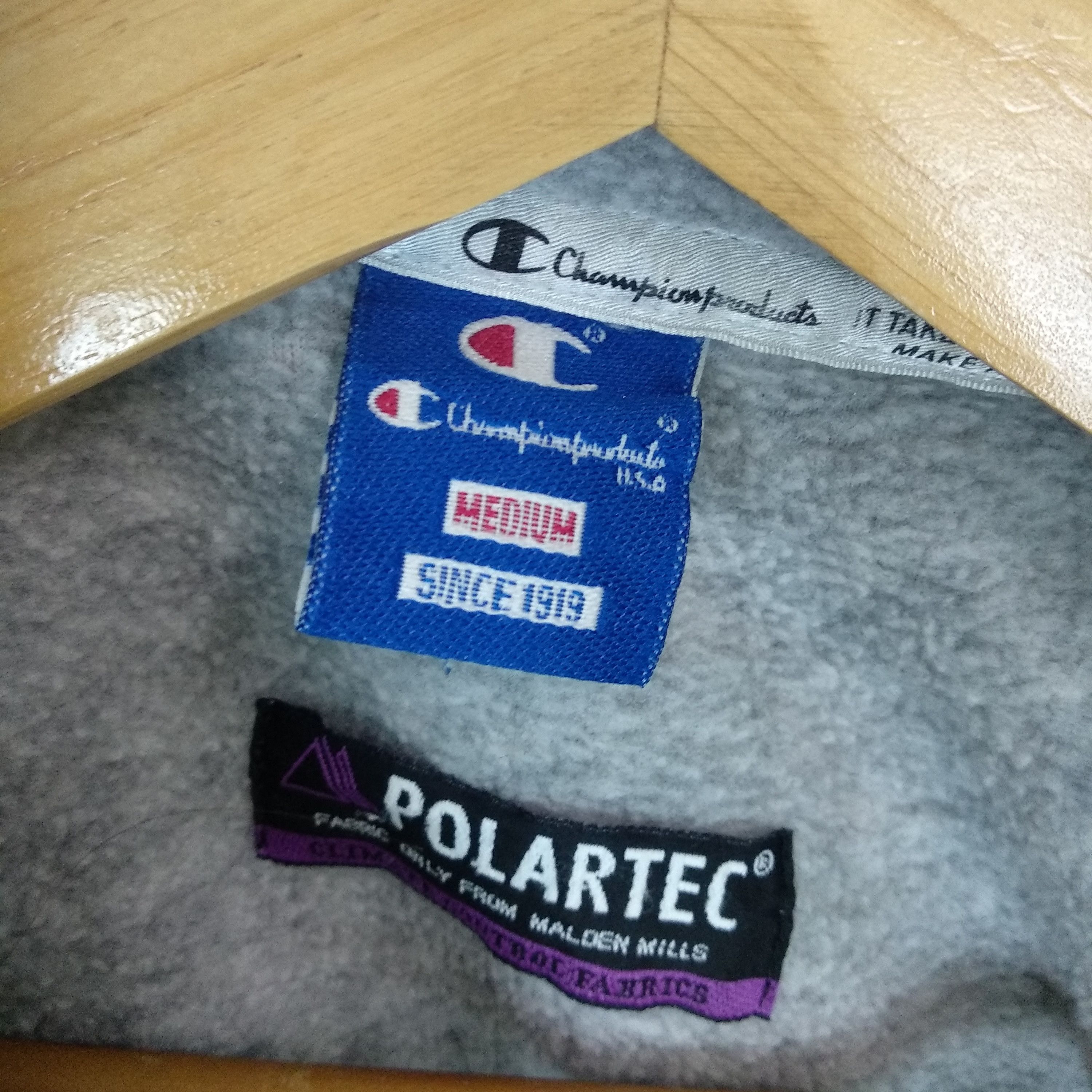 Champion CHAMPION Big Spell Out Logo Polartec Fleece Sweatshirt Size US M / EU 48-50 / 2 - 8 Thumbnail