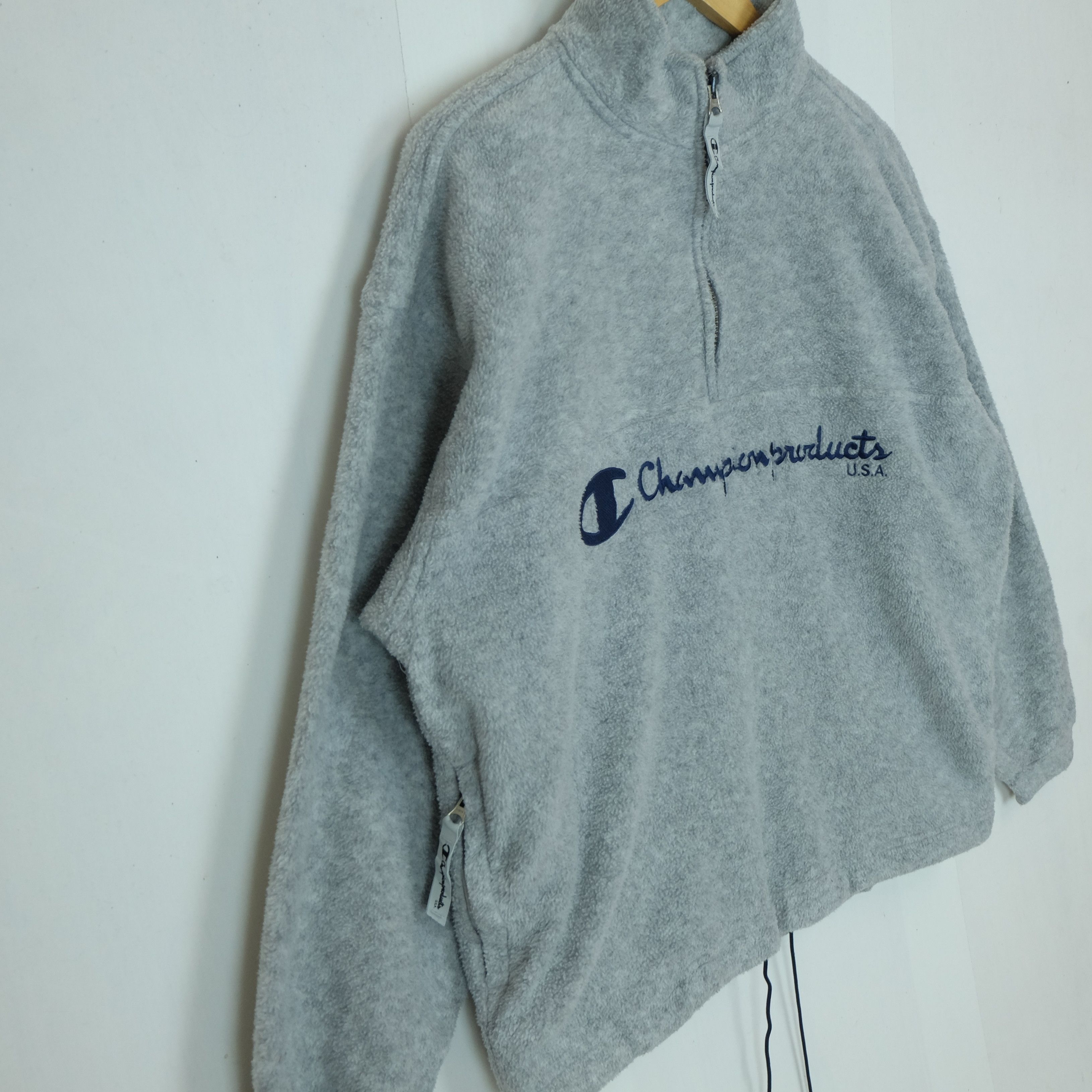 Champion CHAMPION Big Spell Out Logo Polartec Fleece Sweatshirt Size US M / EU 48-50 / 2 - 4 Thumbnail