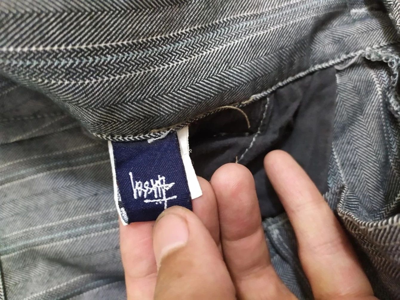 Stussy × Vintage Stussy Short Pants Big Embroidery Logo pin stripe Size US 30 / EU 46 - 12 Thumbnail