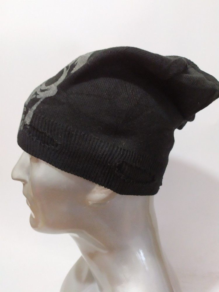 Japanese Brand 🔥Hang Over Japan Skull Distressed Beanie Punk Bondage Hats Size ONE SIZE - 3 Thumbnail