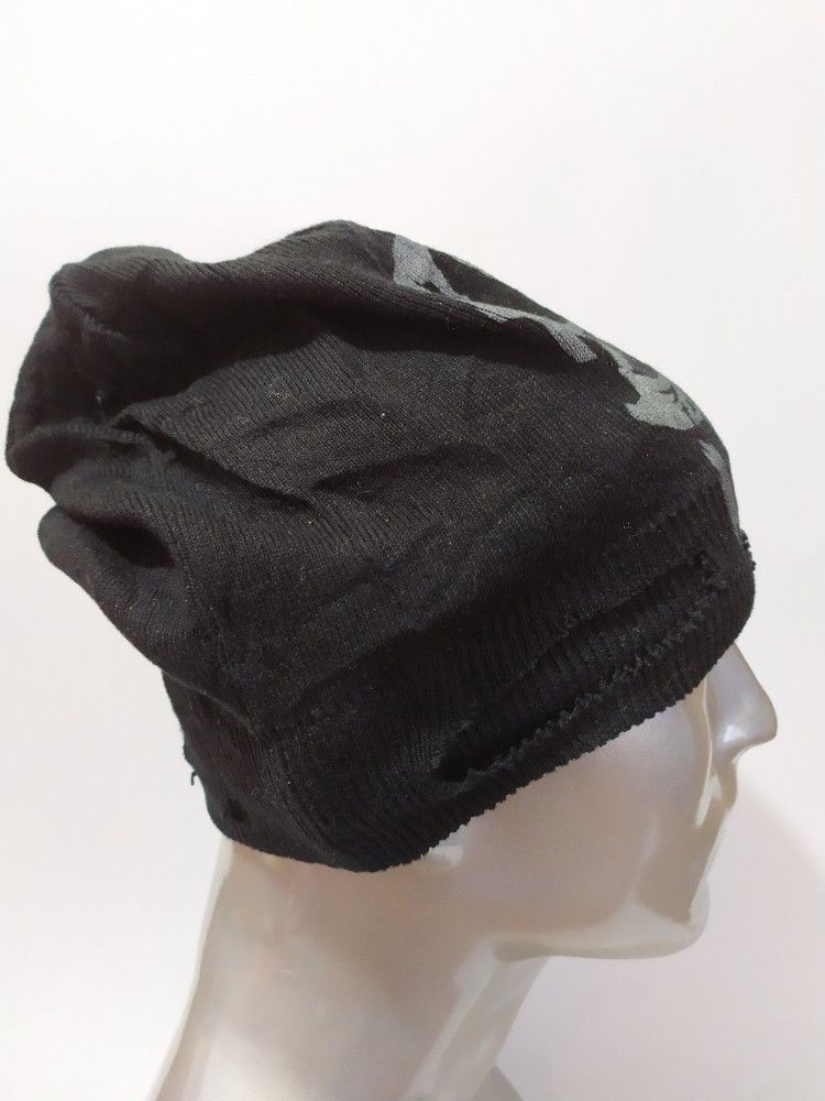 Japanese Brand 🔥Hang Over Japan Skull Distressed Beanie Punk Bondage Hats Size ONE SIZE - 4 Thumbnail