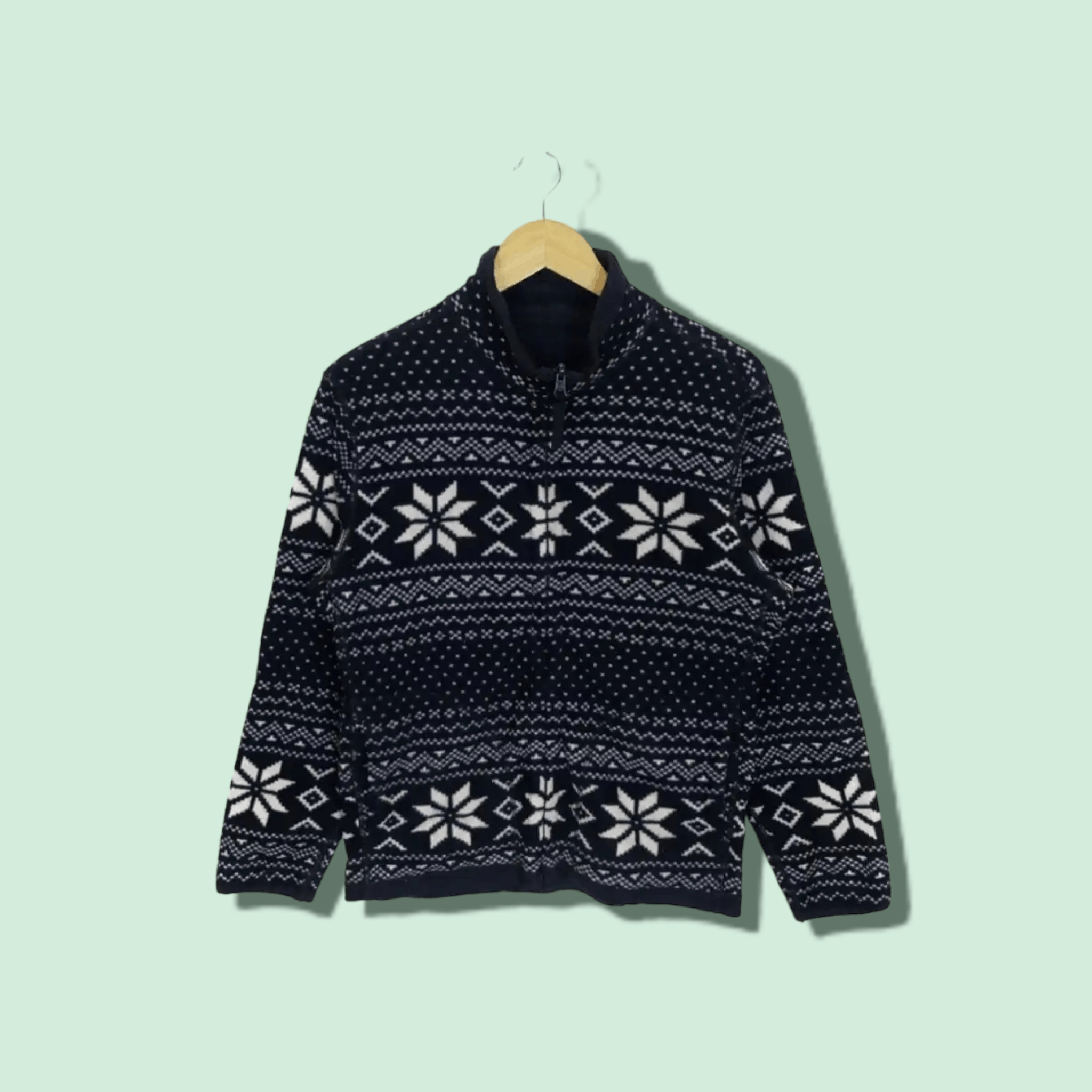 Uniqlo Uniqlo Vintage 2000's UNIQLO Floral Christmas Fleece Jacket Size US S / EU 44-46 / 1 - 1 Thumbnail