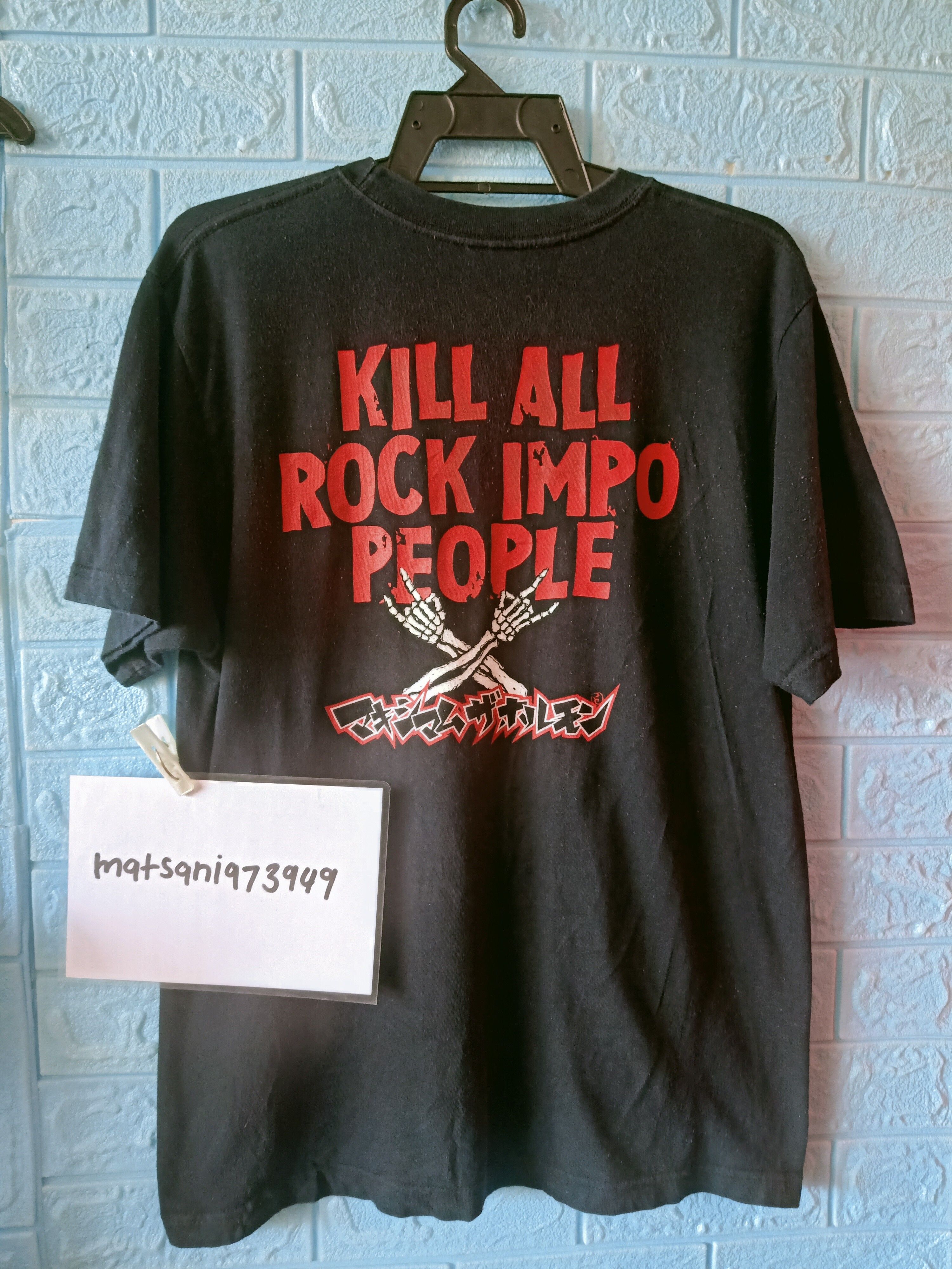 Japanese Brand kill all rock impo people | Grailed