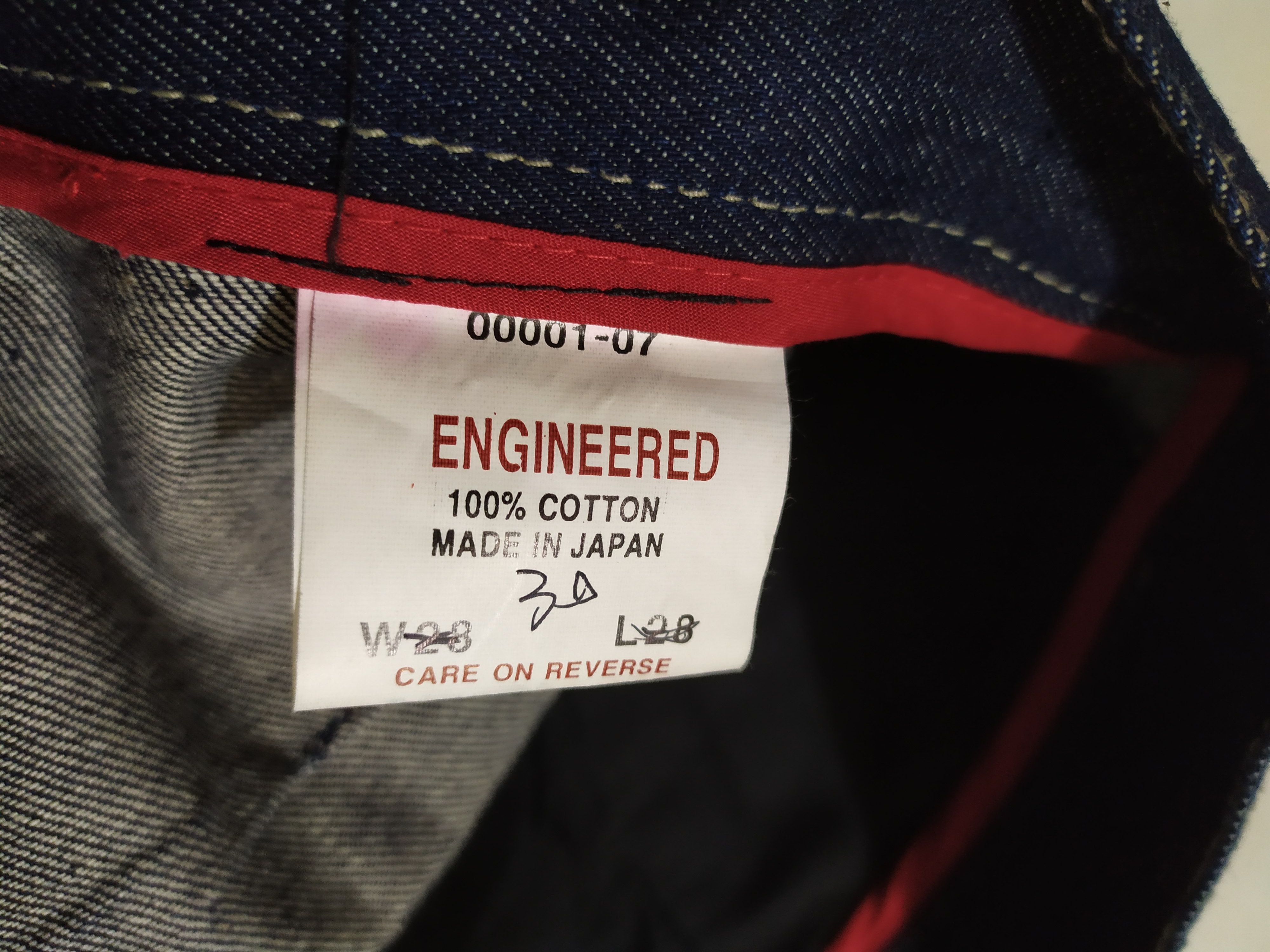 Levi's Levis Engineered Jeans Denim Pants Made in Japan Size US 30 / EU 46 - 13 Thumbnail