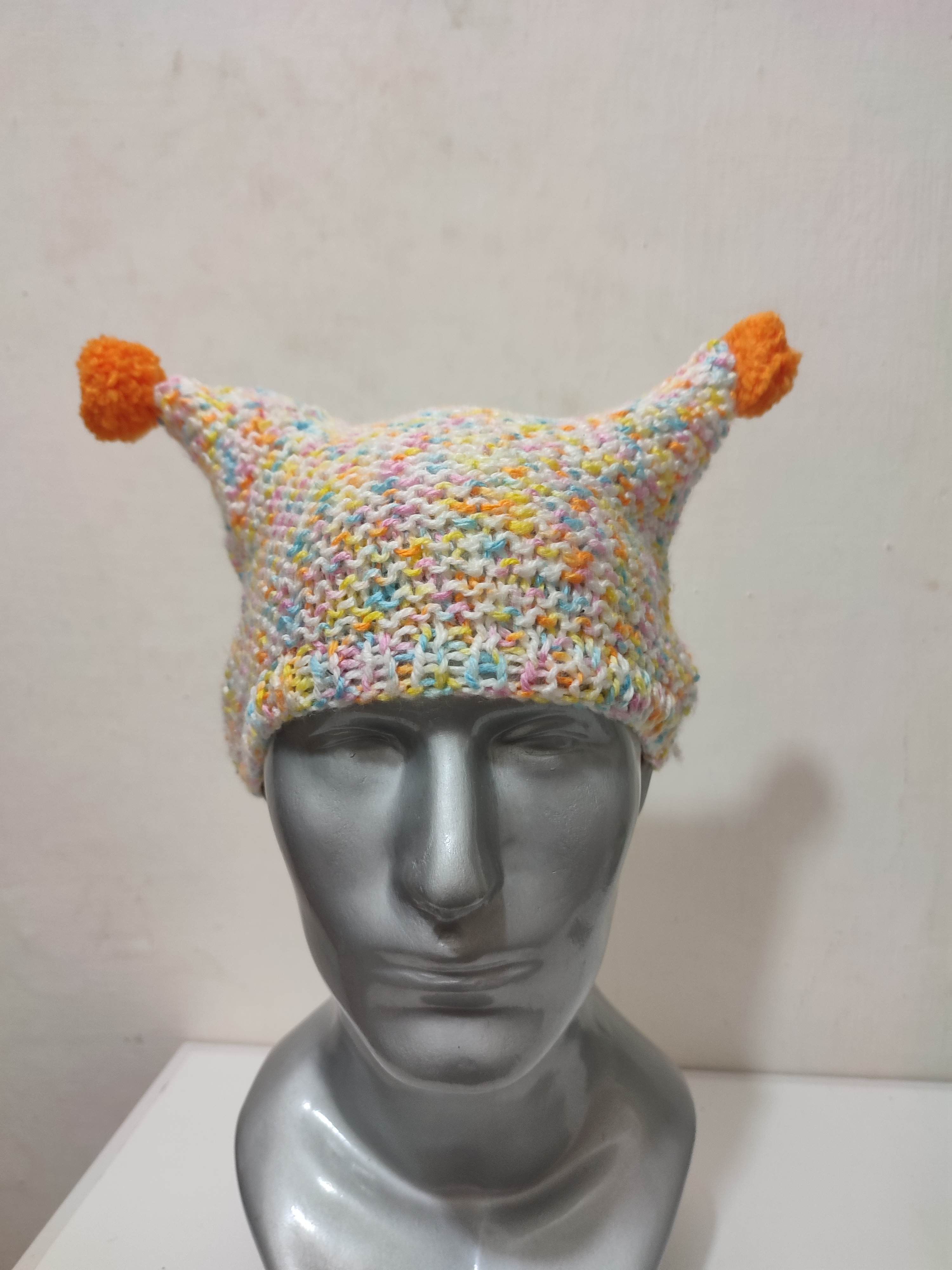 Other 🔥Unknown Multicolour Bunny Horn Devil Beanie hats Size ONE SIZE - 1 Thumbnail