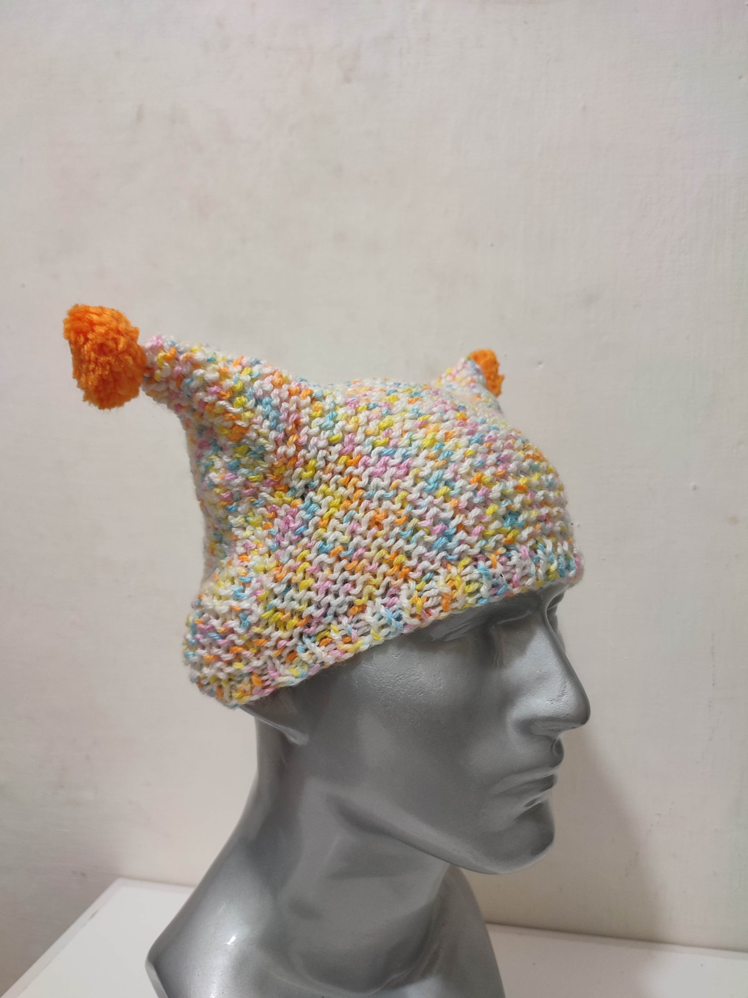 Other 🔥Unknown Multicolour Bunny Horn Devil Beanie hats Size ONE SIZE - 6 Thumbnail