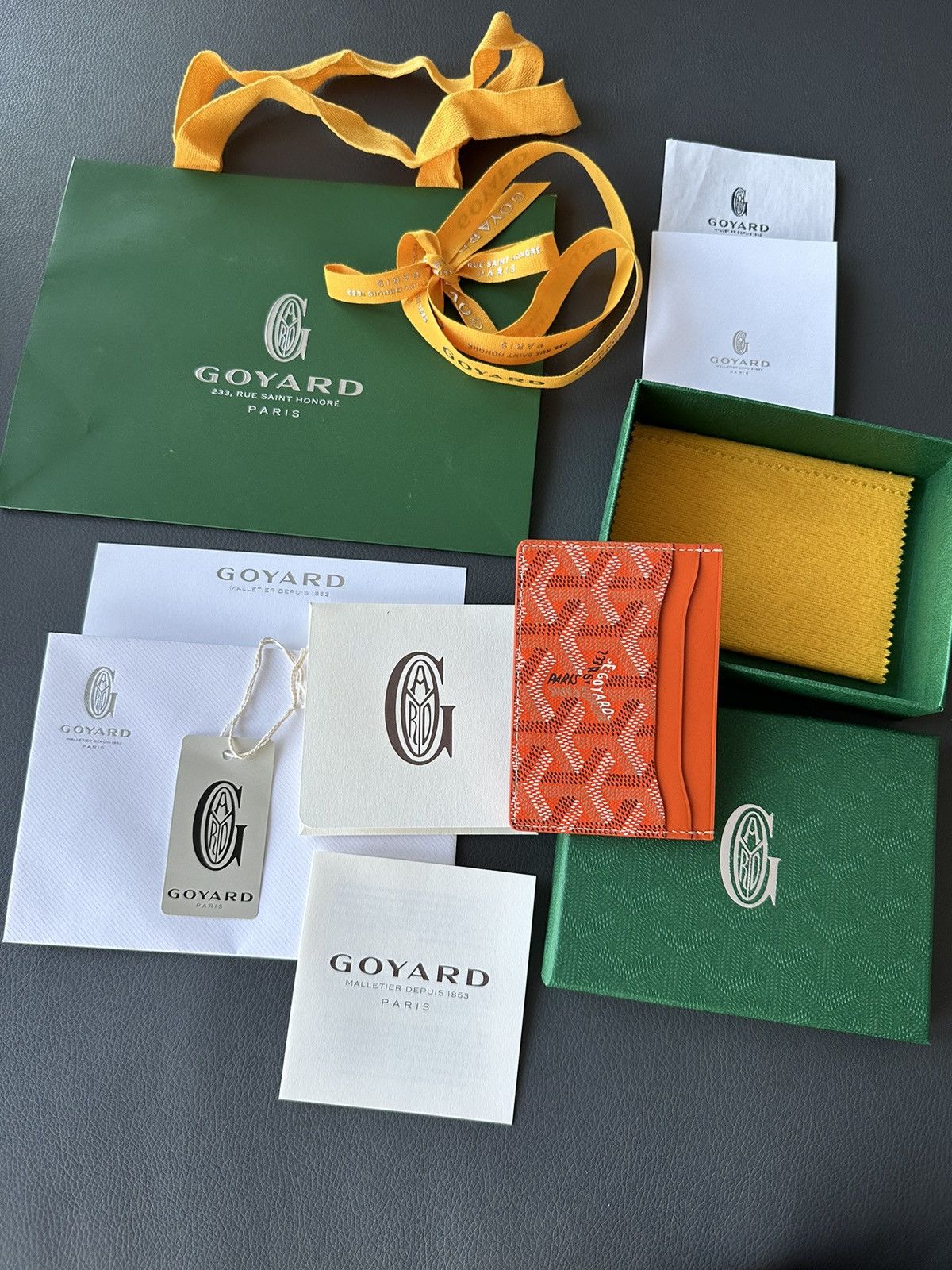 Goyard Brand New Rare Classic Goyard Card Holder Wallet Limited Size ONE SIZE - 10 Thumbnail