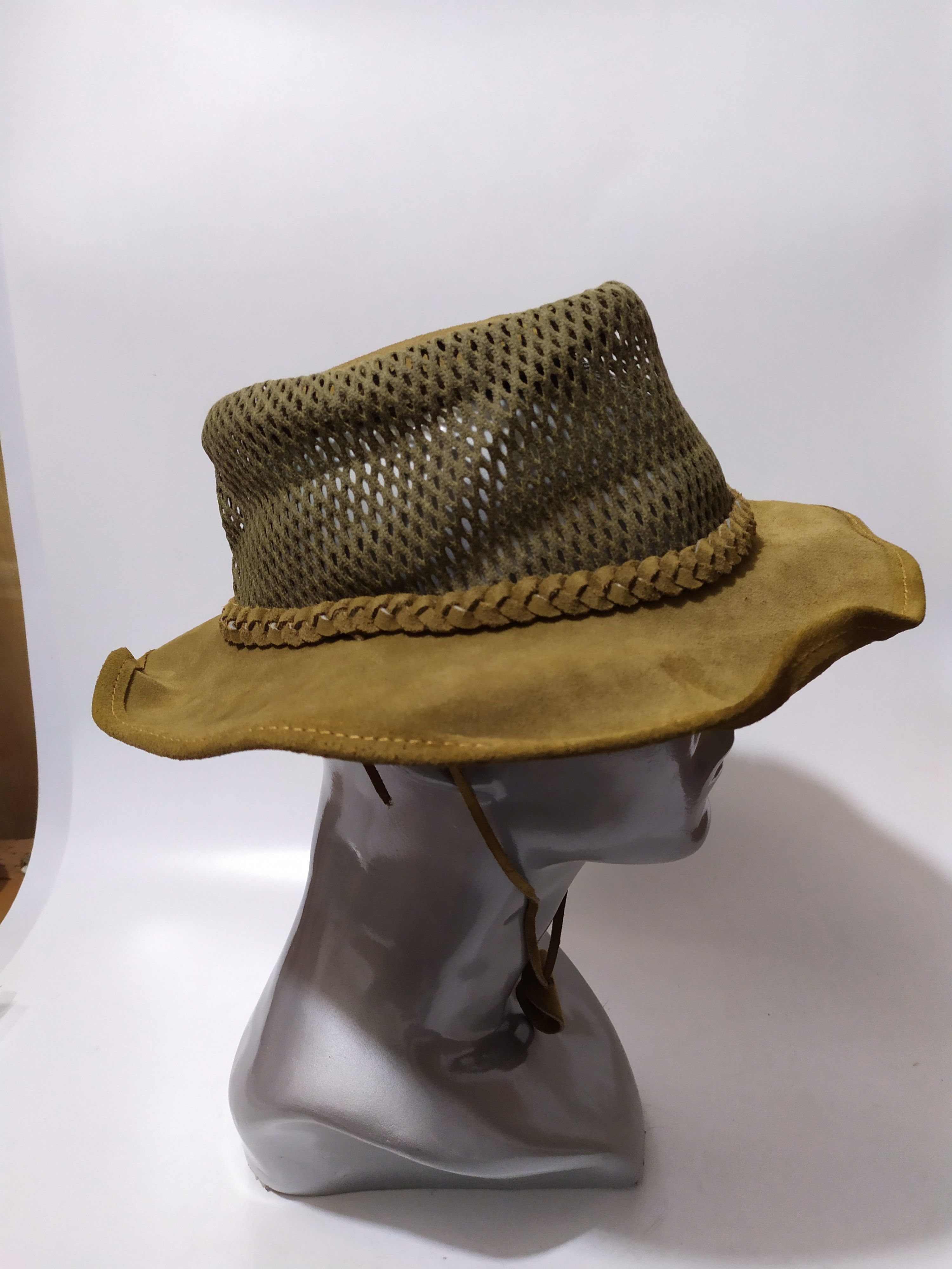 Leather Vintage Stevenson Hamilton Real Suede Cowboy Bucket Hats Size ONE SIZE - 1 Thumbnail