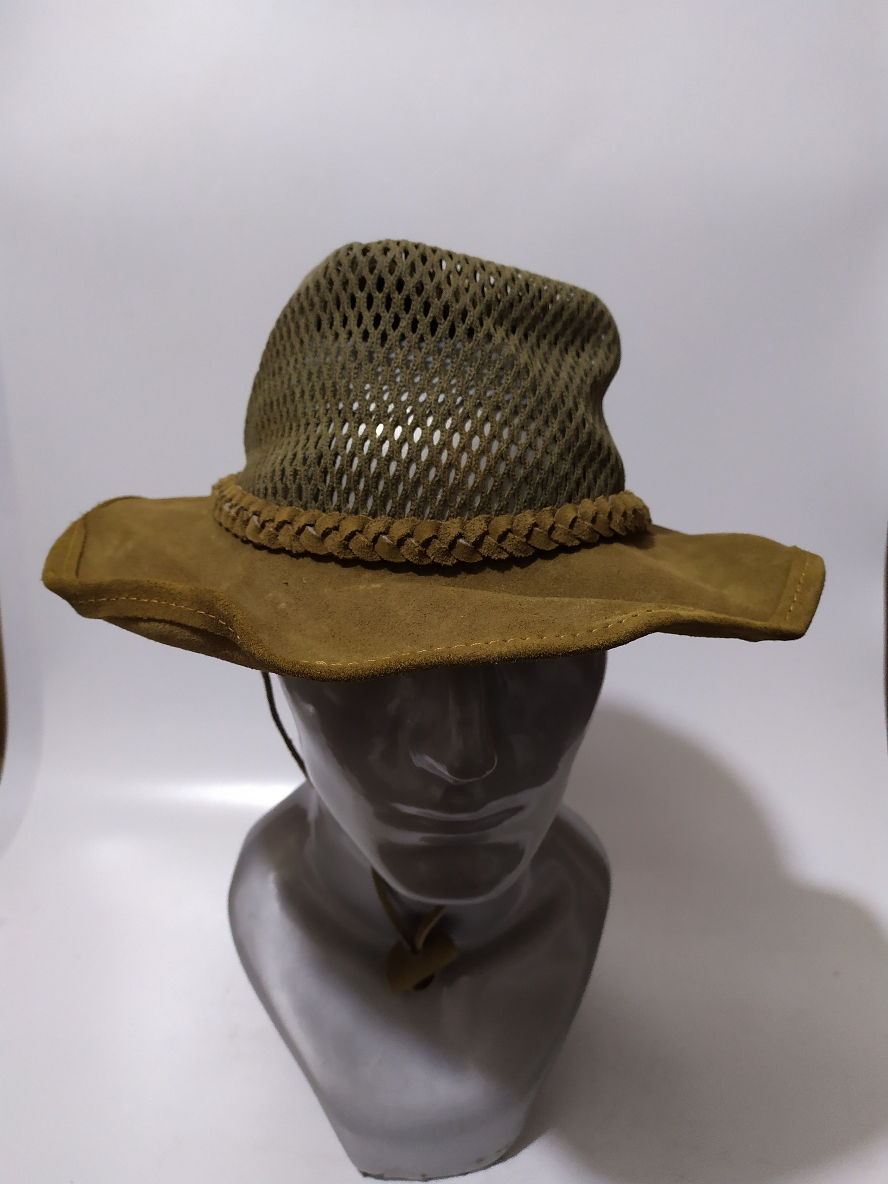 Leather Vintage Stevenson Hamilton Real Suede Cowboy Bucket Hats Size ONE SIZE - 3 Thumbnail