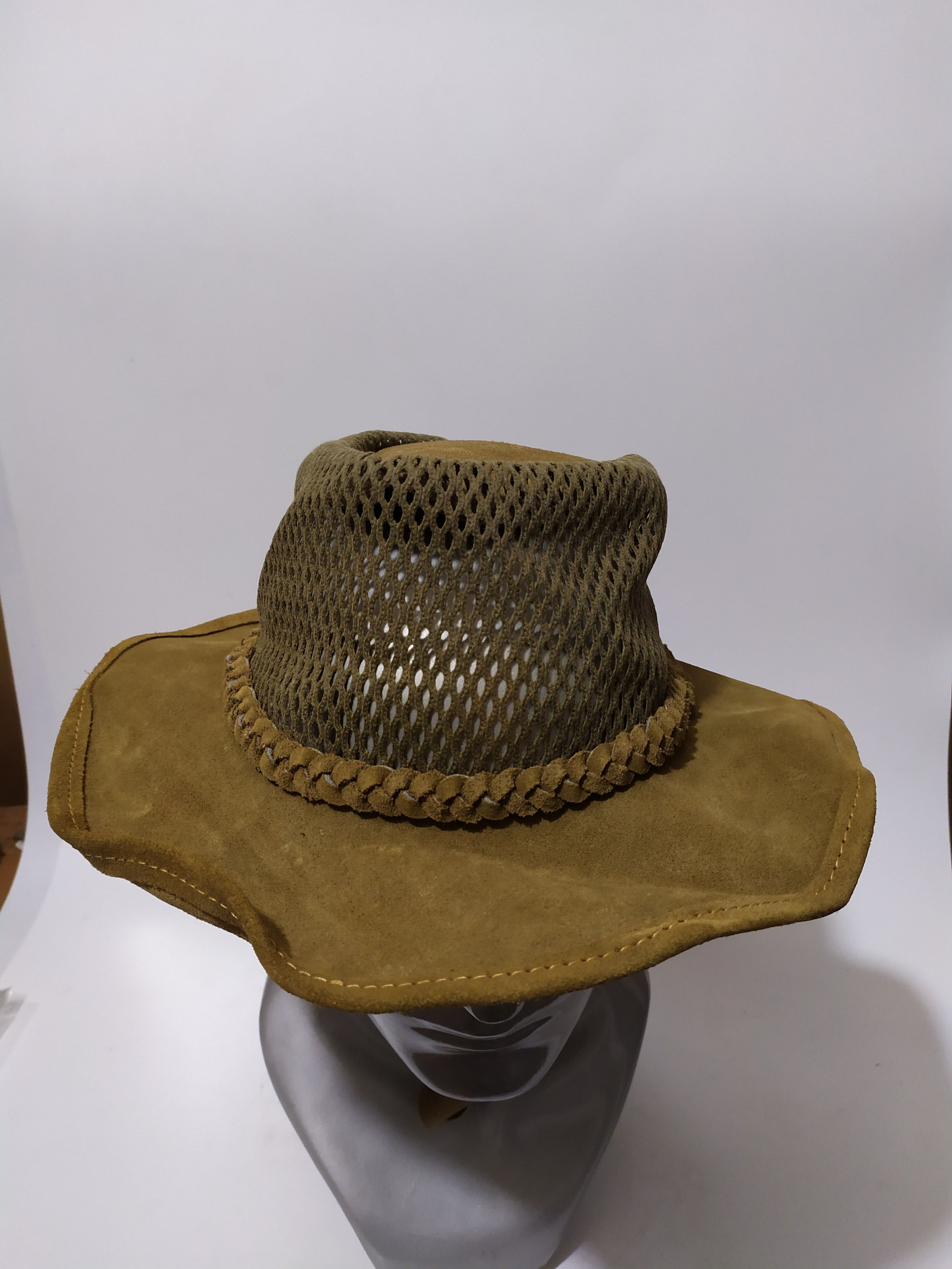Leather Vintage Stevenson Hamilton Real Suede Cowboy Bucket Hats Size ONE SIZE - 4 Thumbnail
