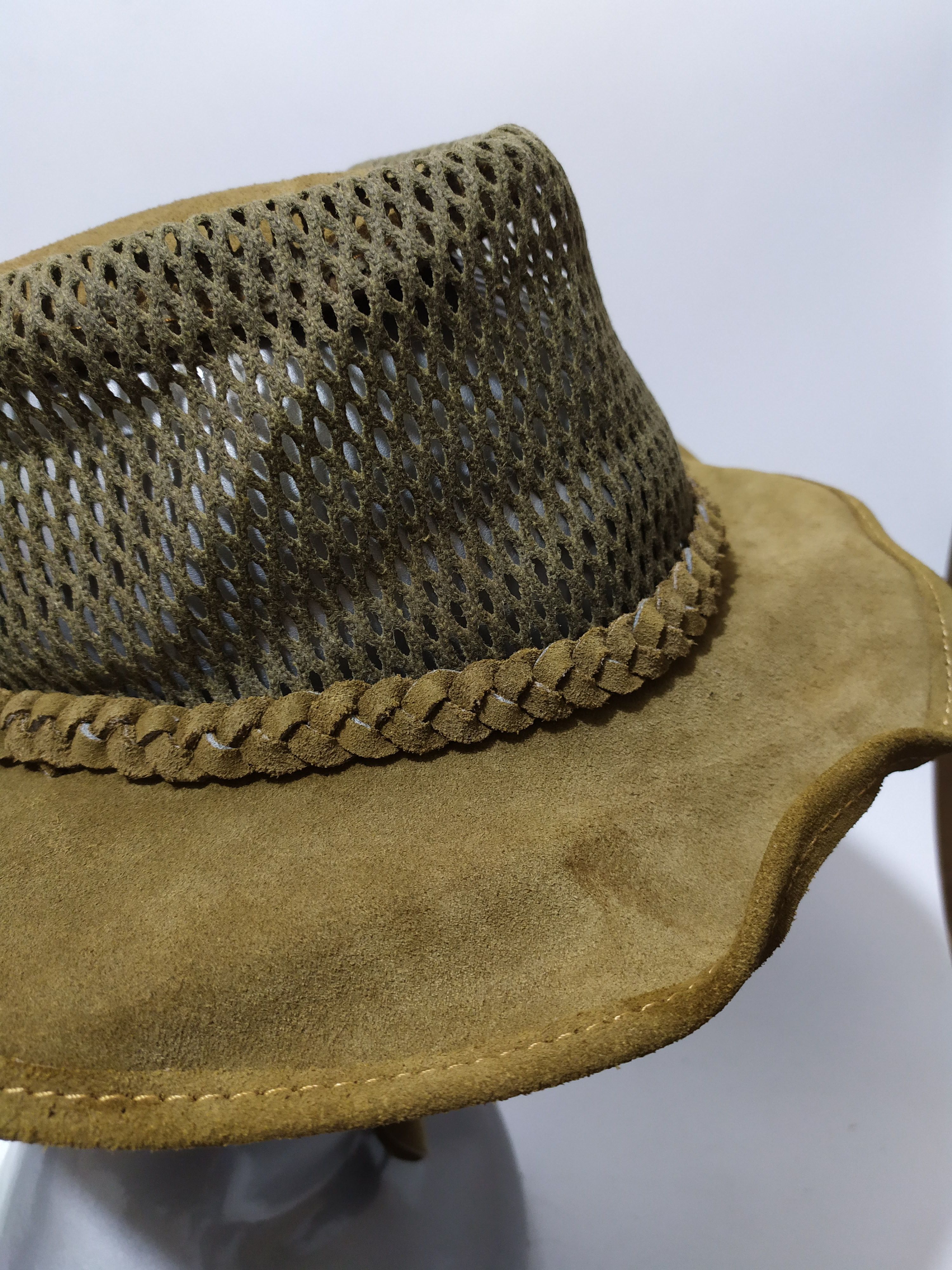 Leather Vintage Stevenson Hamilton Real Suede Cowboy Bucket Hats Size ONE SIZE - 2 Thumbnail