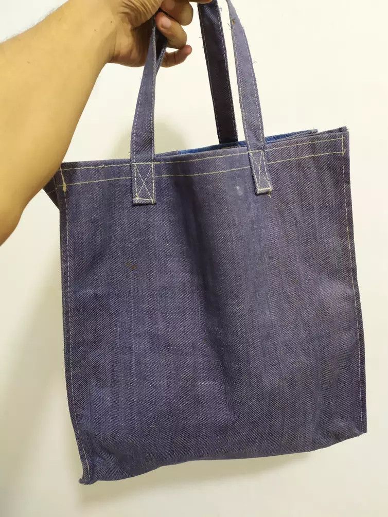 Japanese Brand Patchwork tote bag custom jeans Size ONE SIZE - 5 Thumbnail