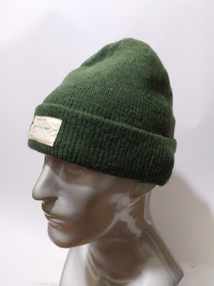 Beams Plus 🔥BEAMS OLIVE BEANIE PATCH MILITARY DESIGN HAT Size ONE SIZE - 4 Thumbnail