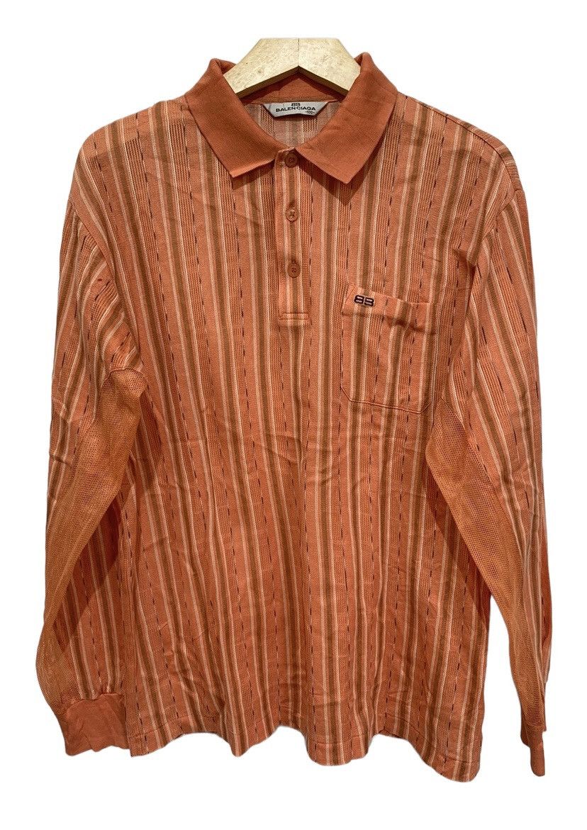 Balenciaga Vintage Balenciaga golf longsleeve polo shirt Size US M / EU 48-50 / 2 - 1 Thumbnail