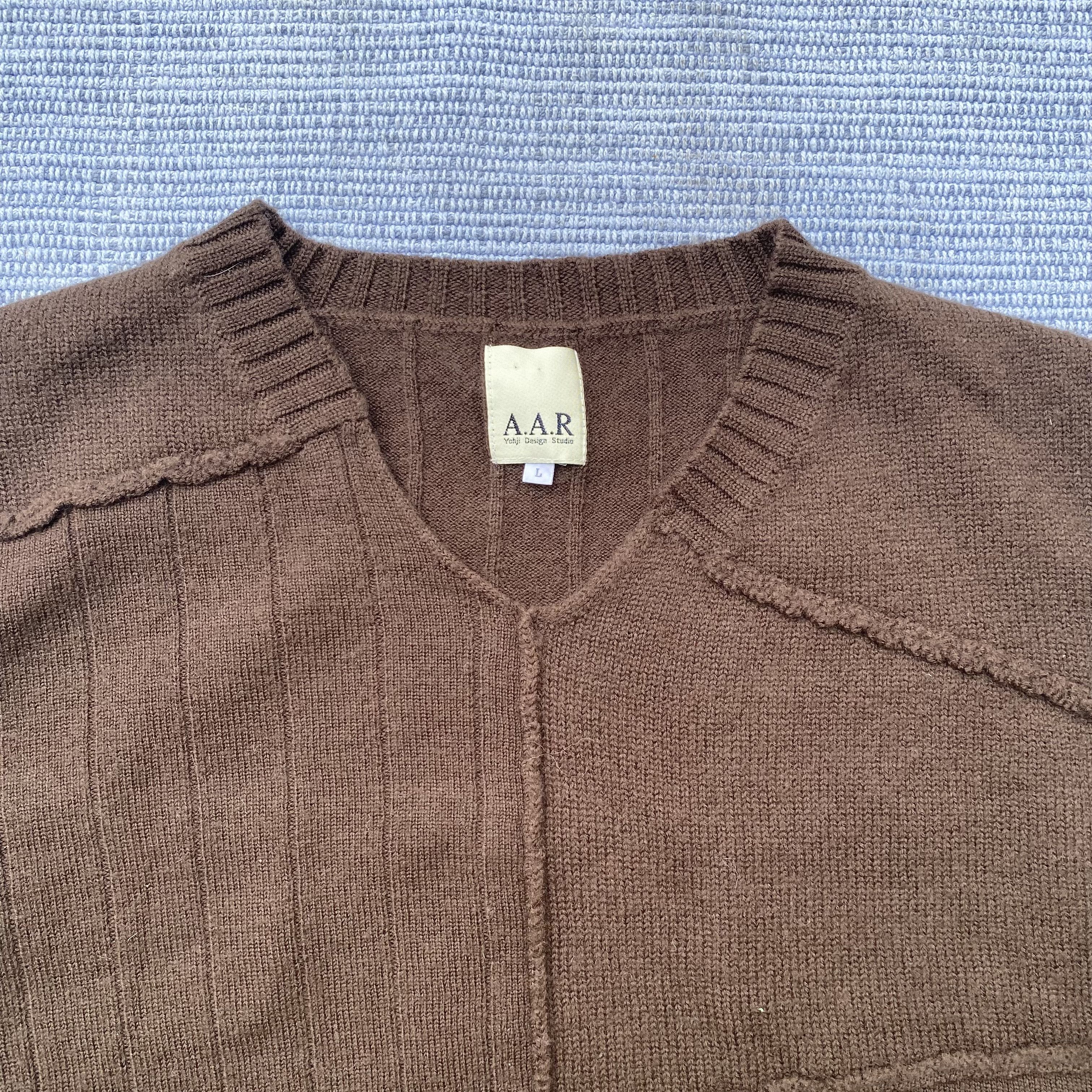 Vintage A.A.R. yohji design studio knit patchwork Size US L / EU 52-54 / 3 - 3 Thumbnail
