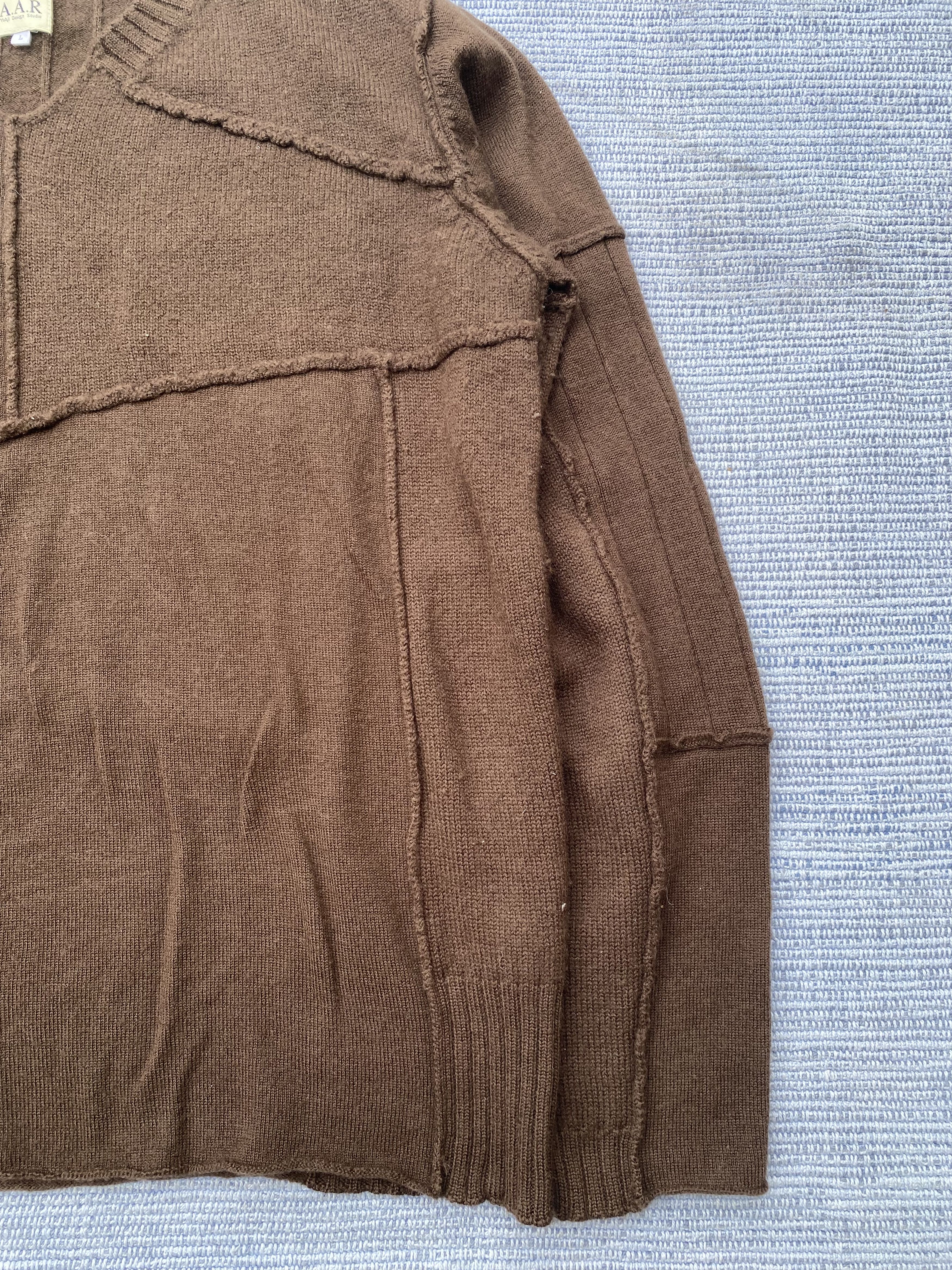 Vintage A.A.R. yohji design studio knit patchwork Size US L / EU 52-54 / 3 - 2 Thumbnail