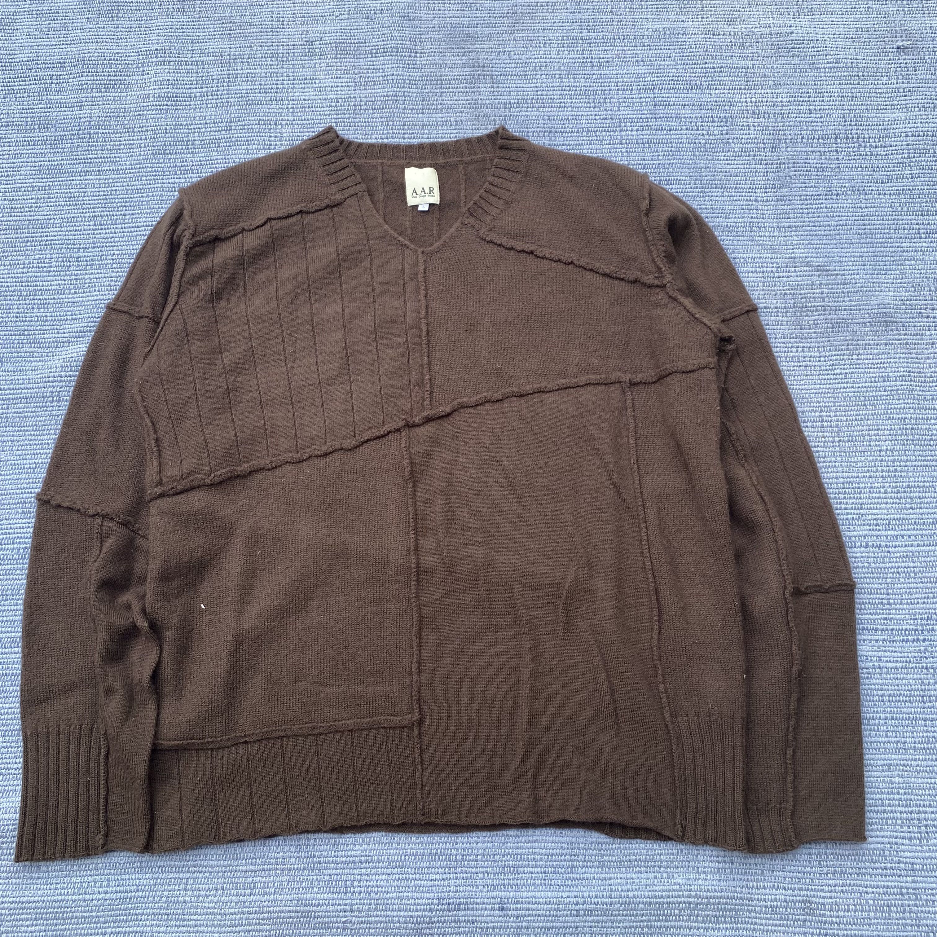 Vintage A.A.R. yohji design studio knit patchwork Size US L / EU 52-54 / 3 - 1 Thumbnail