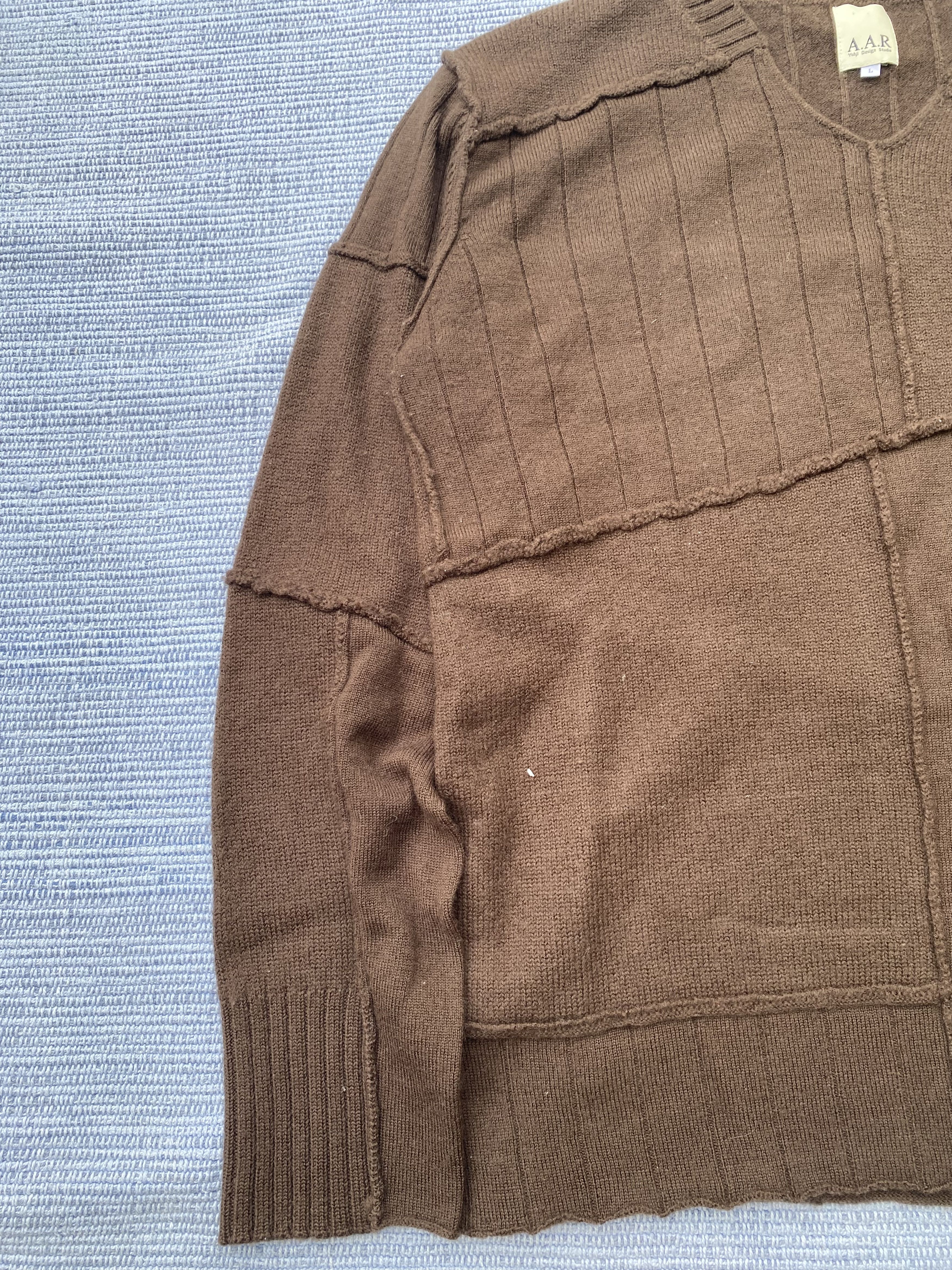 Vintage A.A.R. yohji design studio knit patchwork Size US L / EU 52-54 / 3 - 5 Thumbnail