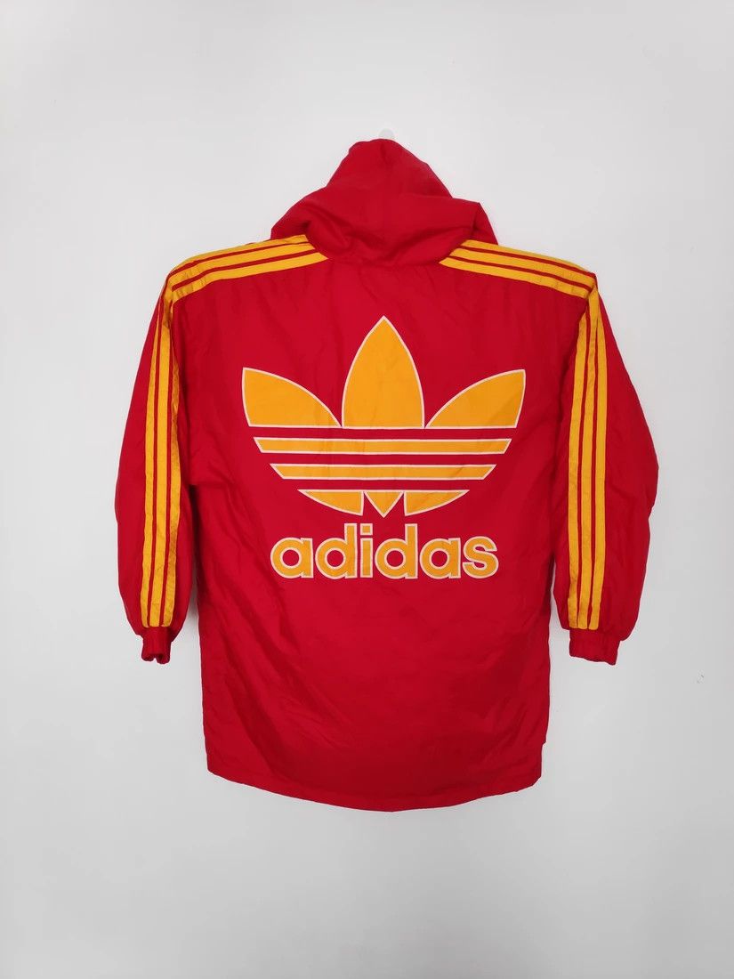 Rare!! Vintage 90s Adidas Jacket Trefoil Long Jacket