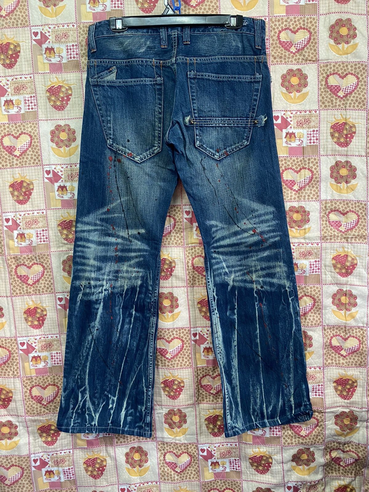Evisu × Japanese Brand × Momotaro Jeans Flare Jeans Japanese Painter Root Three p116 Size US 33 - 6 Thumbnail