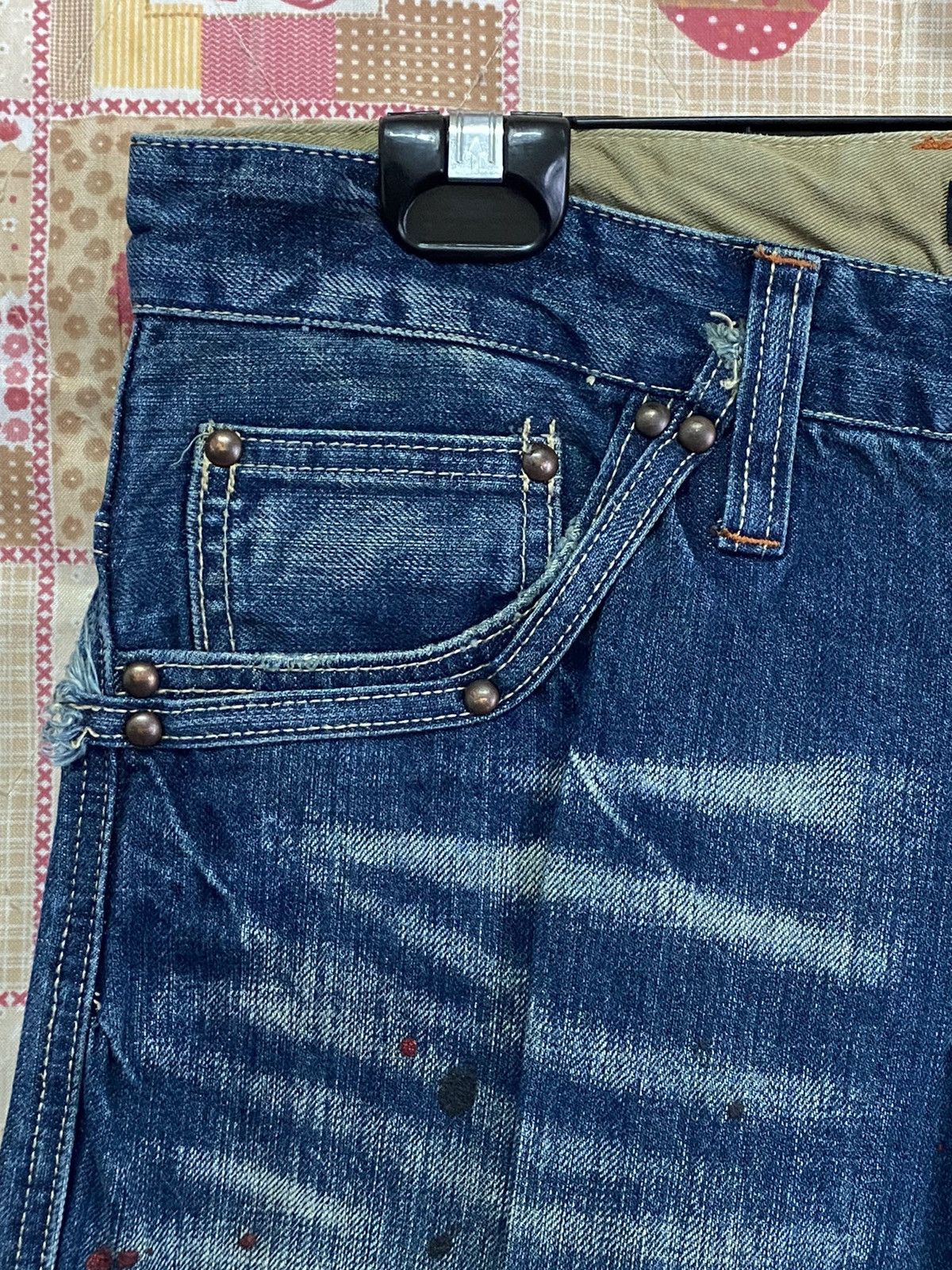 Evisu × Japanese Brand × Momotaro Jeans Flare Jeans Japanese Painter Root Three p116 Size US 33 - 5 Thumbnail