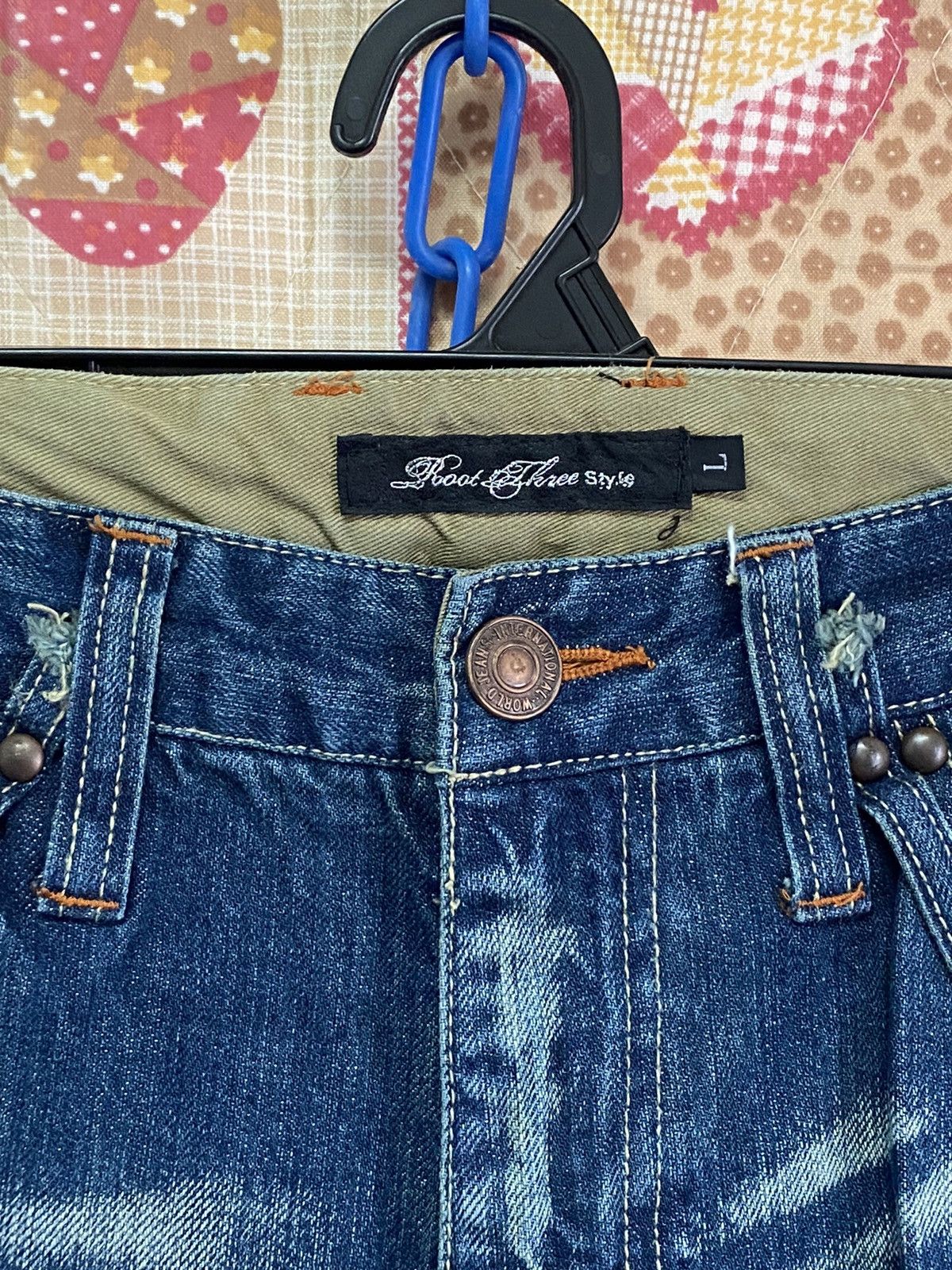 Evisu × Japanese Brand × Momotaro Jeans Flare Jeans Japanese Painter Root Three p116 Size US 33 - 4 Thumbnail
