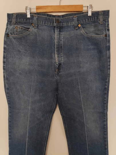 Levi's 70s Levis 517 Orange Tag Perfectly Distressed Bell Bottom Size US 40 / EU 56 - 2 Thumbnail