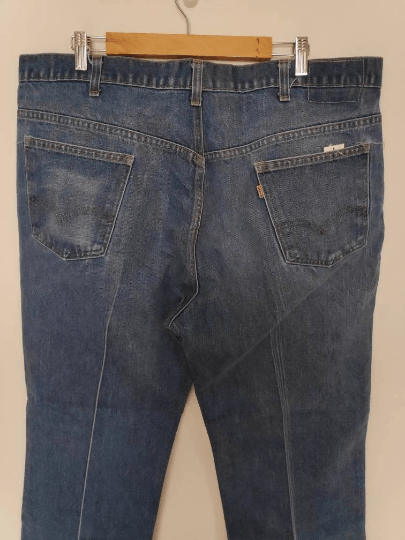 Levi's 70s Levis 517 Orange Tag Perfectly Distressed Bell Bottom Size US 40 / EU 56 - 4 Thumbnail