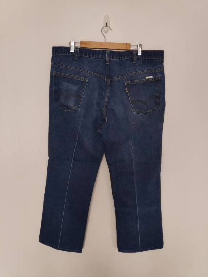 Levi's 70s Levis 517 Orange Tag Perfectly Distressed Bell Bottom Size US 40 / EU 56 - 3 Thumbnail
