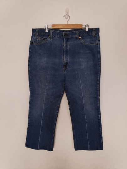 Levi's 70s Levis 517 Orange Tag Perfectly Distressed Bell Bottom Size US 40 / EU 56 - 1 Thumbnail