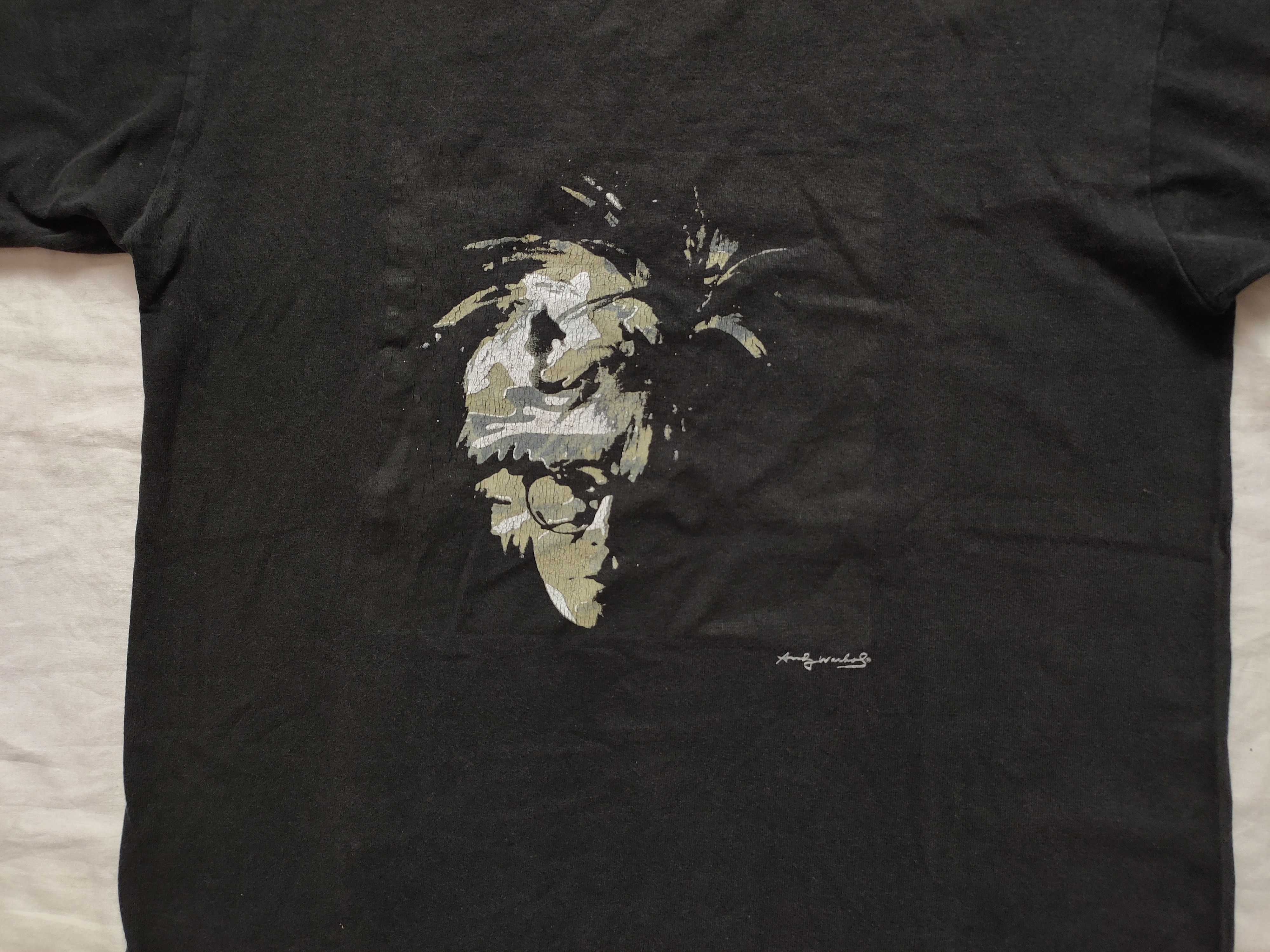 Andy Warhol Rare Vintage 90s Andy Warhol Portrait T-Shirt Pop Artwork Size US S / EU 44-46 / 1 - 2 Thumbnail