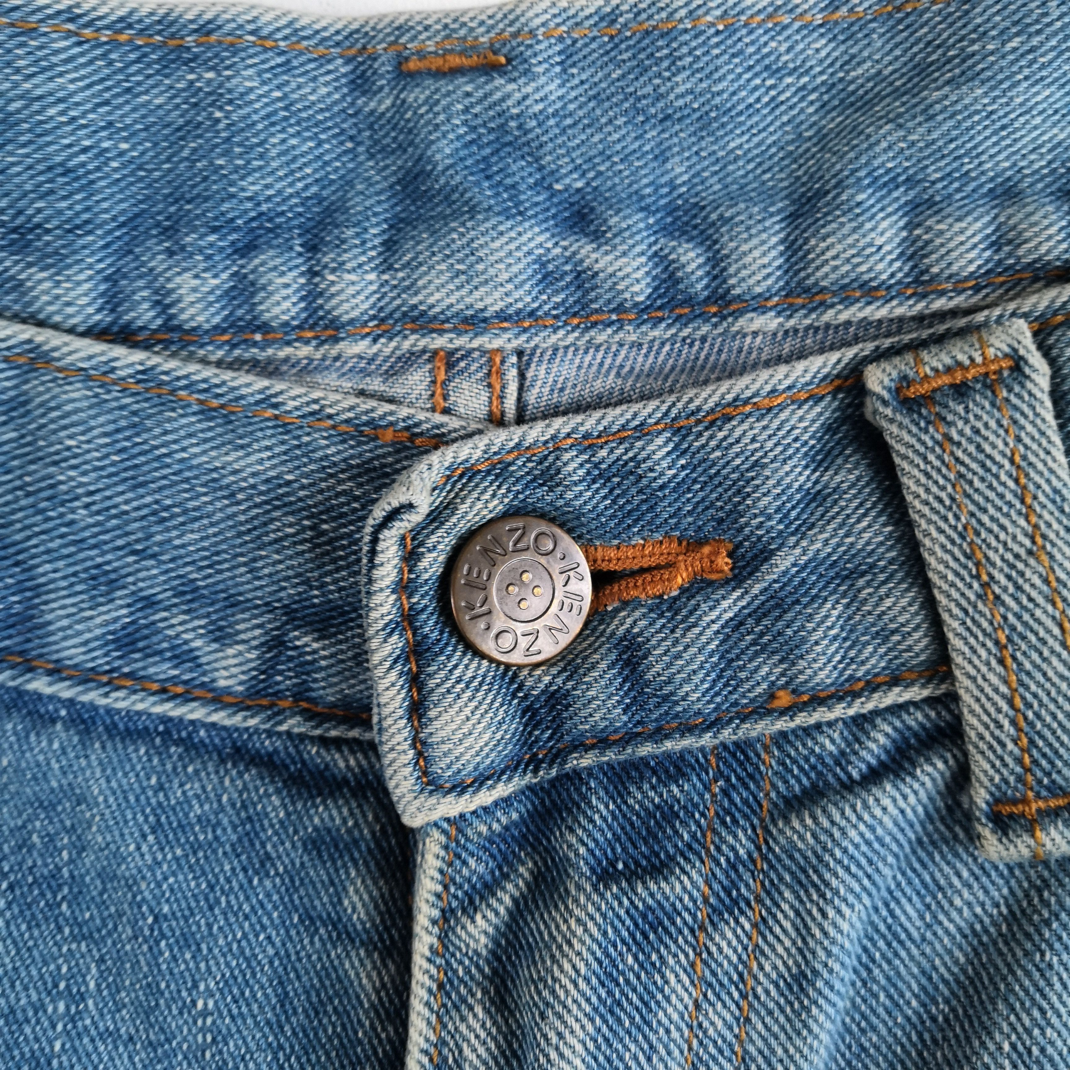 Kenzo Vintage Kenzo Baggy Denim Kenzo Faded Light Wash Jeans Size US 30 / EU 46 - 8 Thumbnail