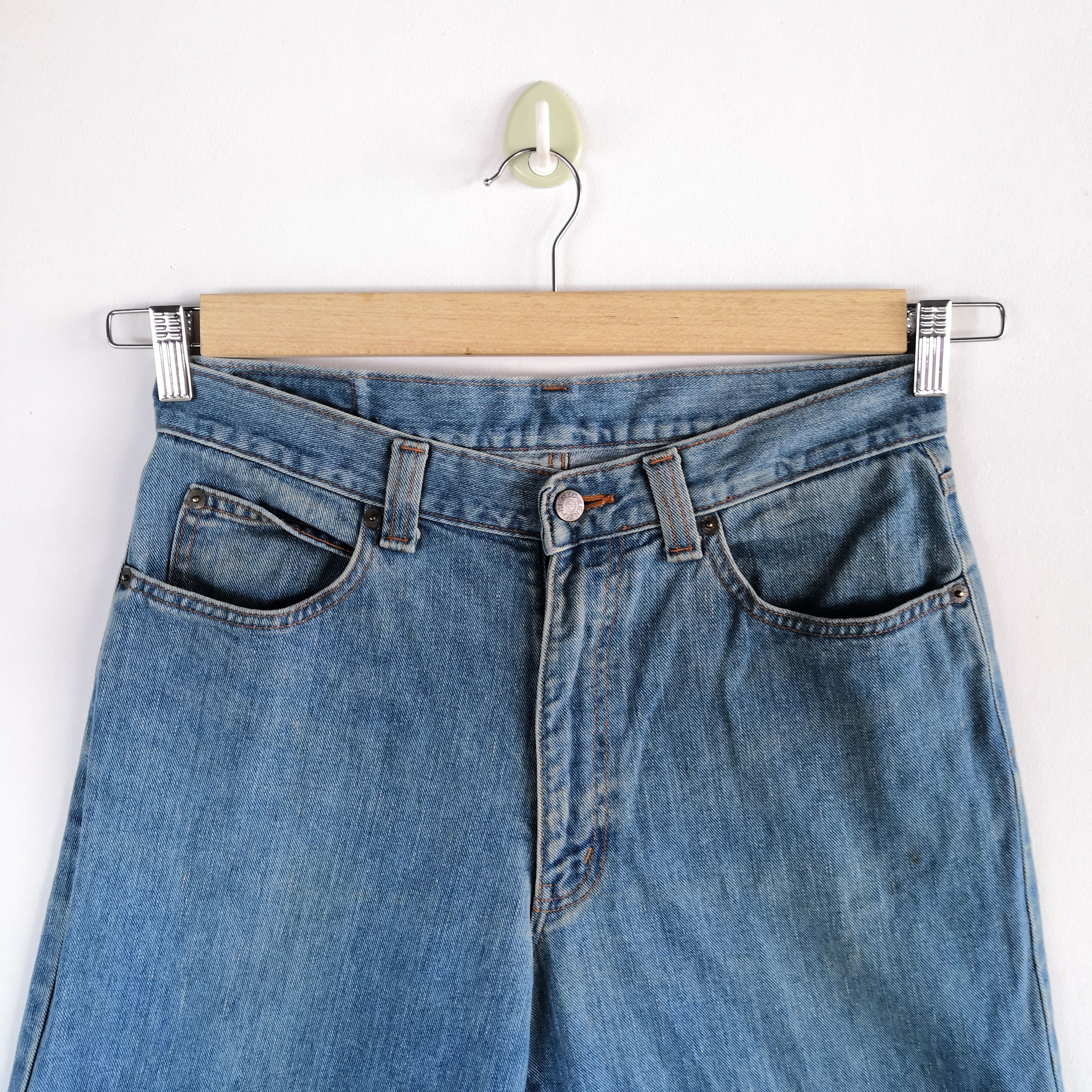 Kenzo Vintage Kenzo Baggy Denim Kenzo Faded Light Wash Jeans Size US 30 / EU 46 - 5 Thumbnail