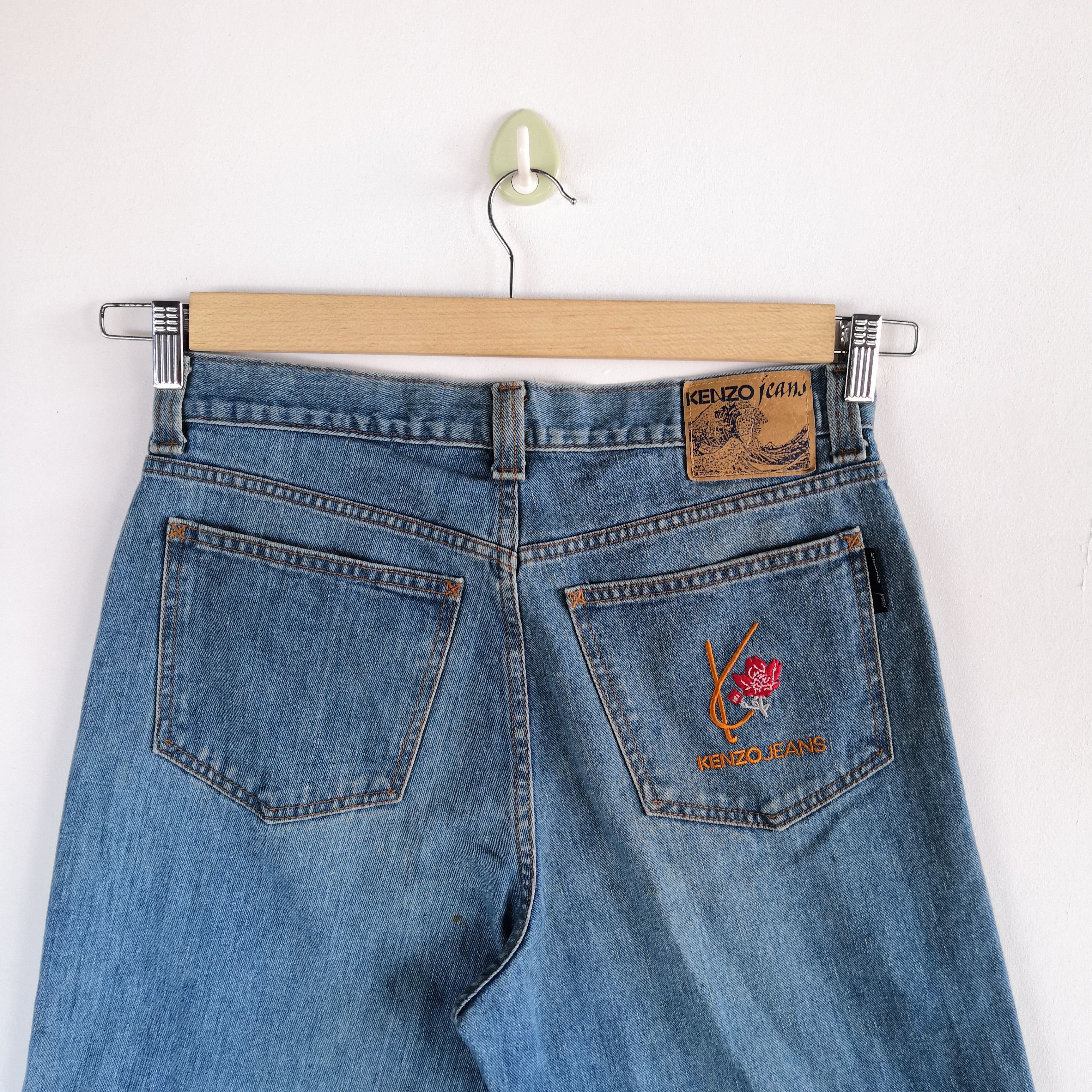 Kenzo Vintage Kenzo Baggy Denim Kenzo Faded Light Wash Jeans Size US 30 / EU 46 - 3 Thumbnail