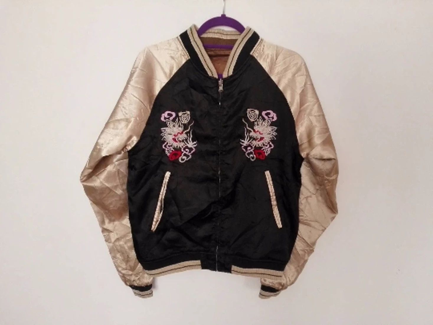 Vintage Vintage Sukajan Dragon Japan Embroidery Reversible Jacket Size US M / EU 48-50 / 2 - 4 Thumbnail