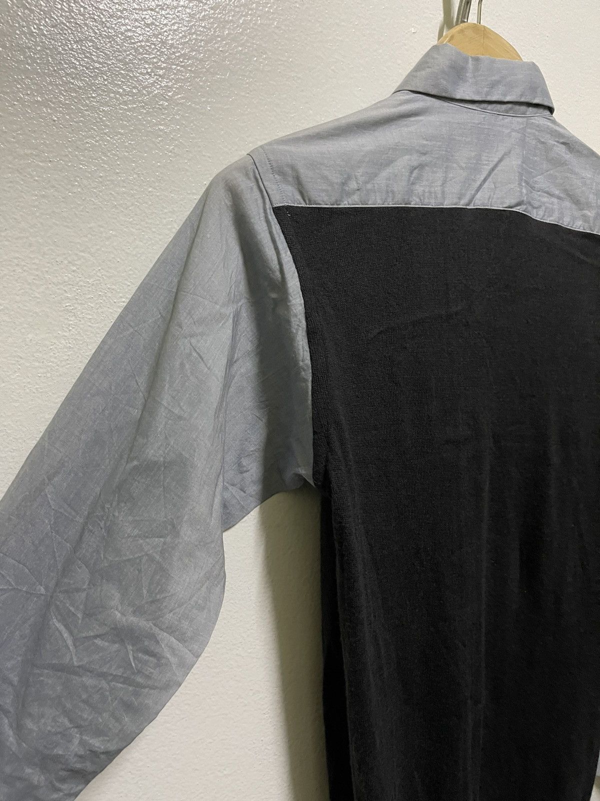 Japanese Brand × MasterPiece × SCYE Scye Hybrid Shirt Pocket Long Sleeve Size US XXS / EU 40 - 9 Thumbnail