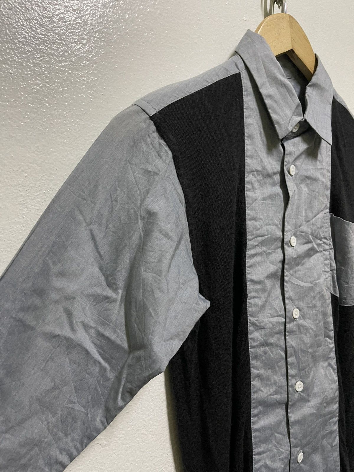 Japanese Brand × MasterPiece × SCYE Scye Hybrid Shirt Pocket Long Sleeve Size US XXS / EU 40 - 2 Thumbnail