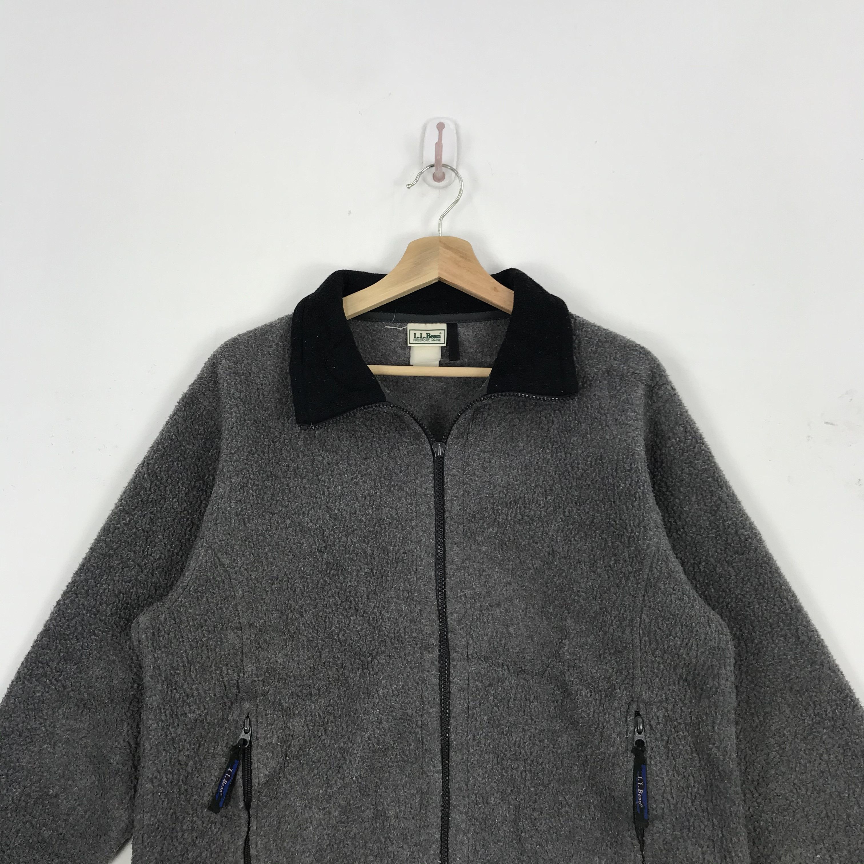 L.L. Bean × Vintage LL Bean Fleece Sweater Jacket Sweatshirt Zipper Jumper Size US L / EU 52-54 / 3 - 4 Thumbnail
