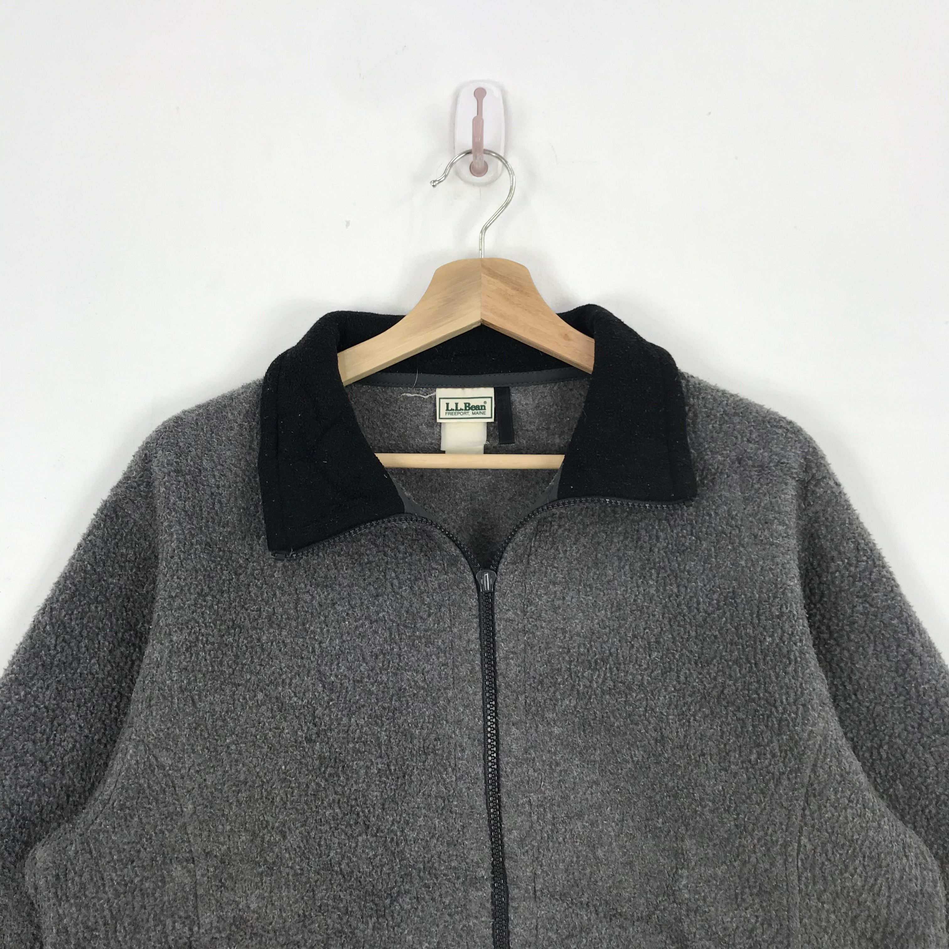 L.L. Bean × Vintage LL Bean Fleece Sweater Jacket Sweatshirt Zipper Jumper Size US L / EU 52-54 / 3 - 3 Thumbnail