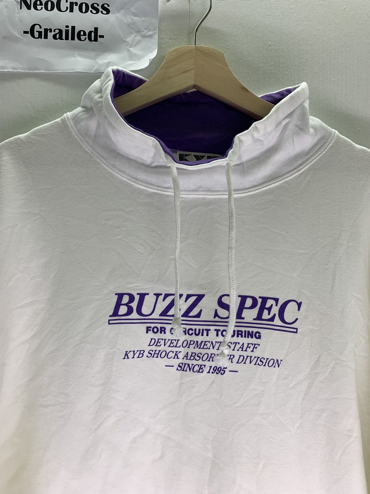 Japanese Brand Vtg Buzz Spec KYB Shock Absorber Circuit Touring Sweatshirt Size US L / EU 52-54 / 3 - 2 Thumbnail