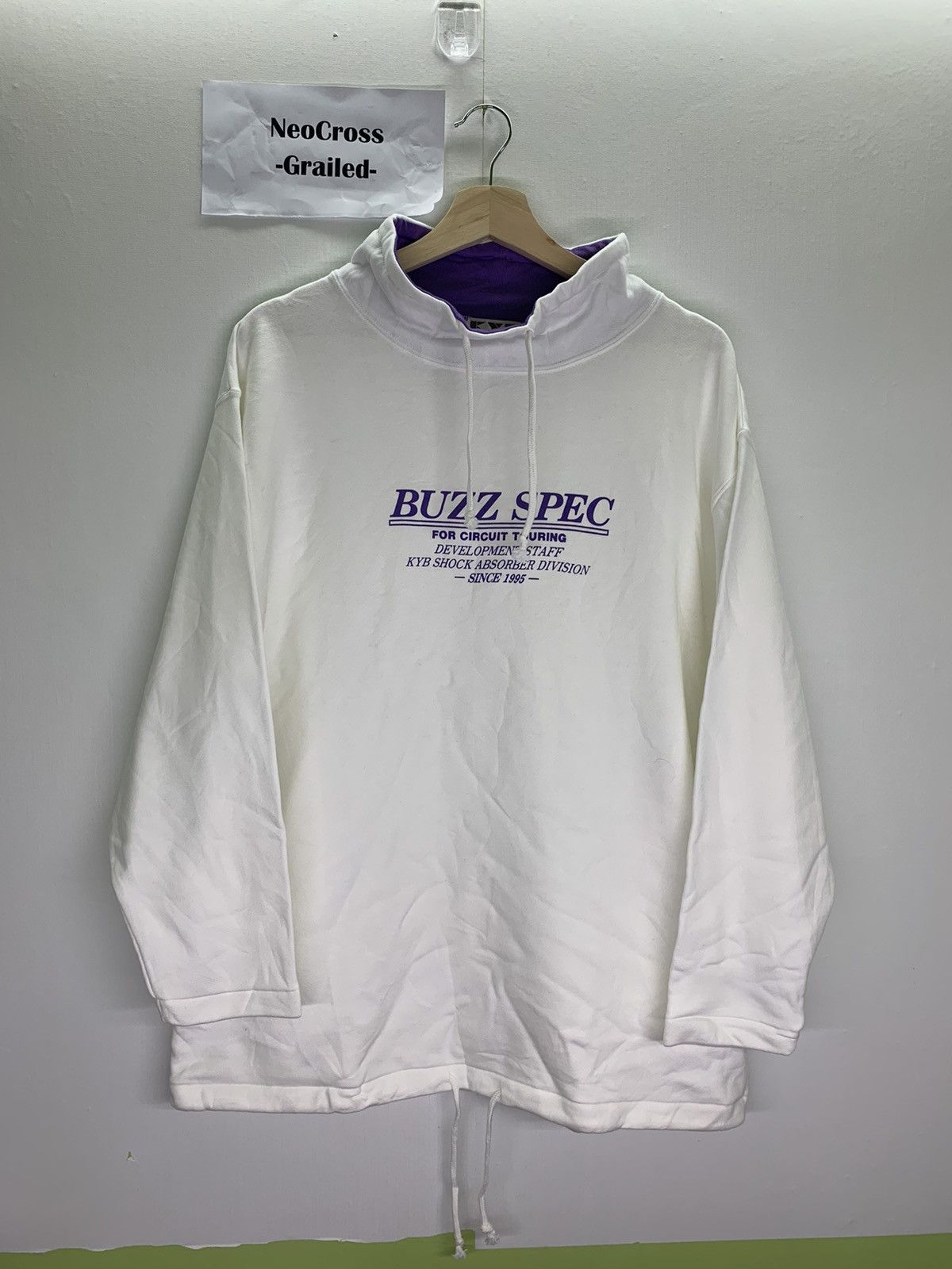 Japanese Brand Vtg Buzz Spec KYB Shock Absorber Circuit Touring Sweatshirt Size US L / EU 52-54 / 3 - 1 Thumbnail