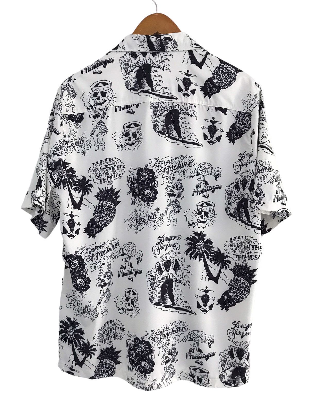 Japanese Brand Rfausntiy Skull Pattern Vector Art Hawaiian Shirt Size US XXL / EU 58 / 5 - 3 Thumbnail