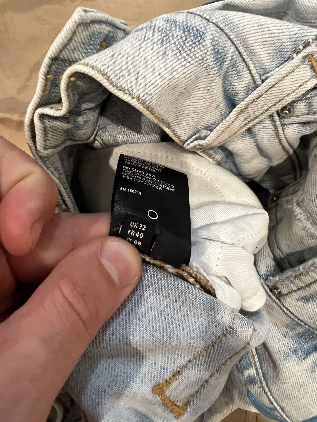 Amiri Amiri x Chemist Sky Indigo & Light Blue Star size 32 $2500 Size US 32 / EU 48 - 6 Thumbnail