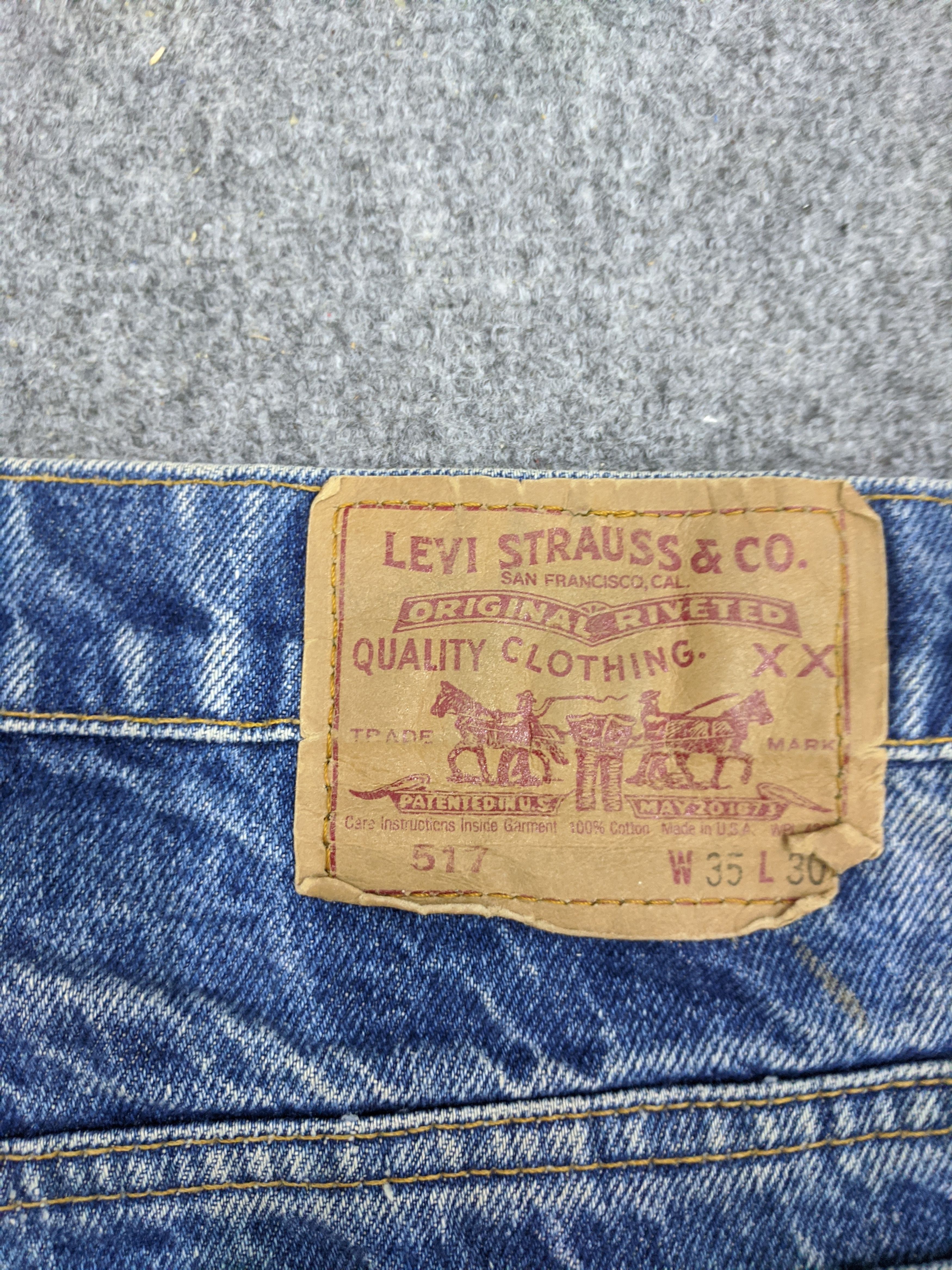 Levi's Vintage 90s Levis 517 Jeans DP0703 Size US 35 - 5 Thumbnail