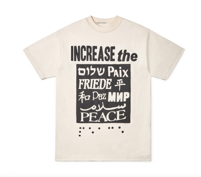 image of Cactus Plant Flea Market "increase The Peace" Tee in Natural, Men's (Size Large)