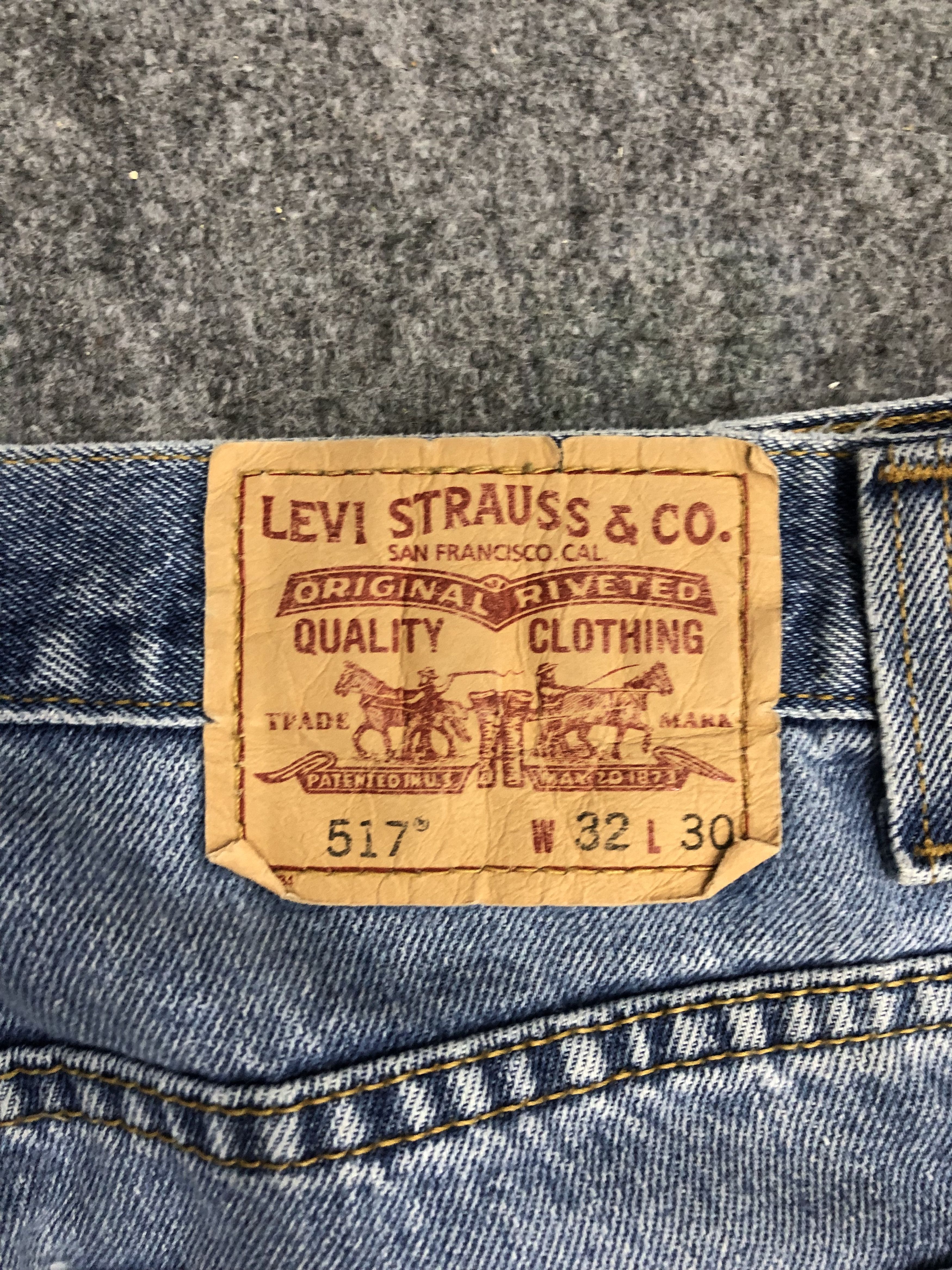 Levi's Vintage Levis 517 Flared Boot Cut Jeans DP1318 Size US 32 / EU 48 - 5 Thumbnail