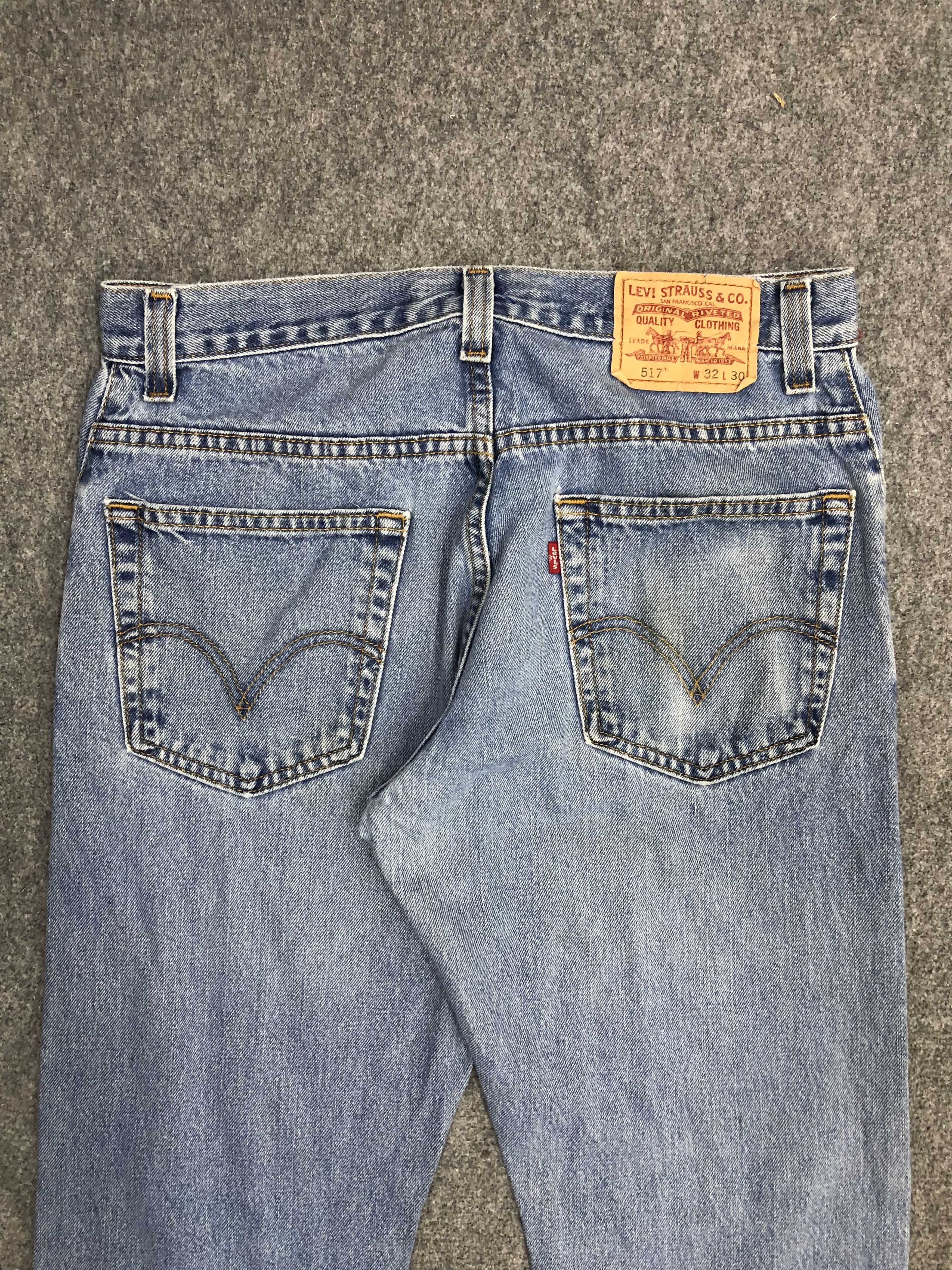 Levi's Vintage Levis 517 Flared Boot Cut Jeans DP1318 Size US 32 / EU 48 - 4 Thumbnail
