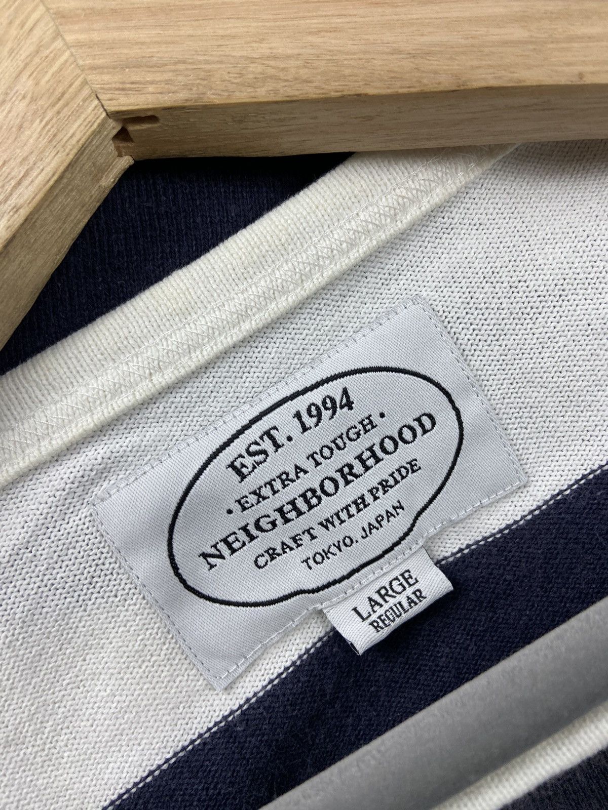 Japanese Brand × Neighborhood Neighborhood Tokyo Japan Border Stripe Tee Size US L / EU 52-54 / 3 - 9 Thumbnail
